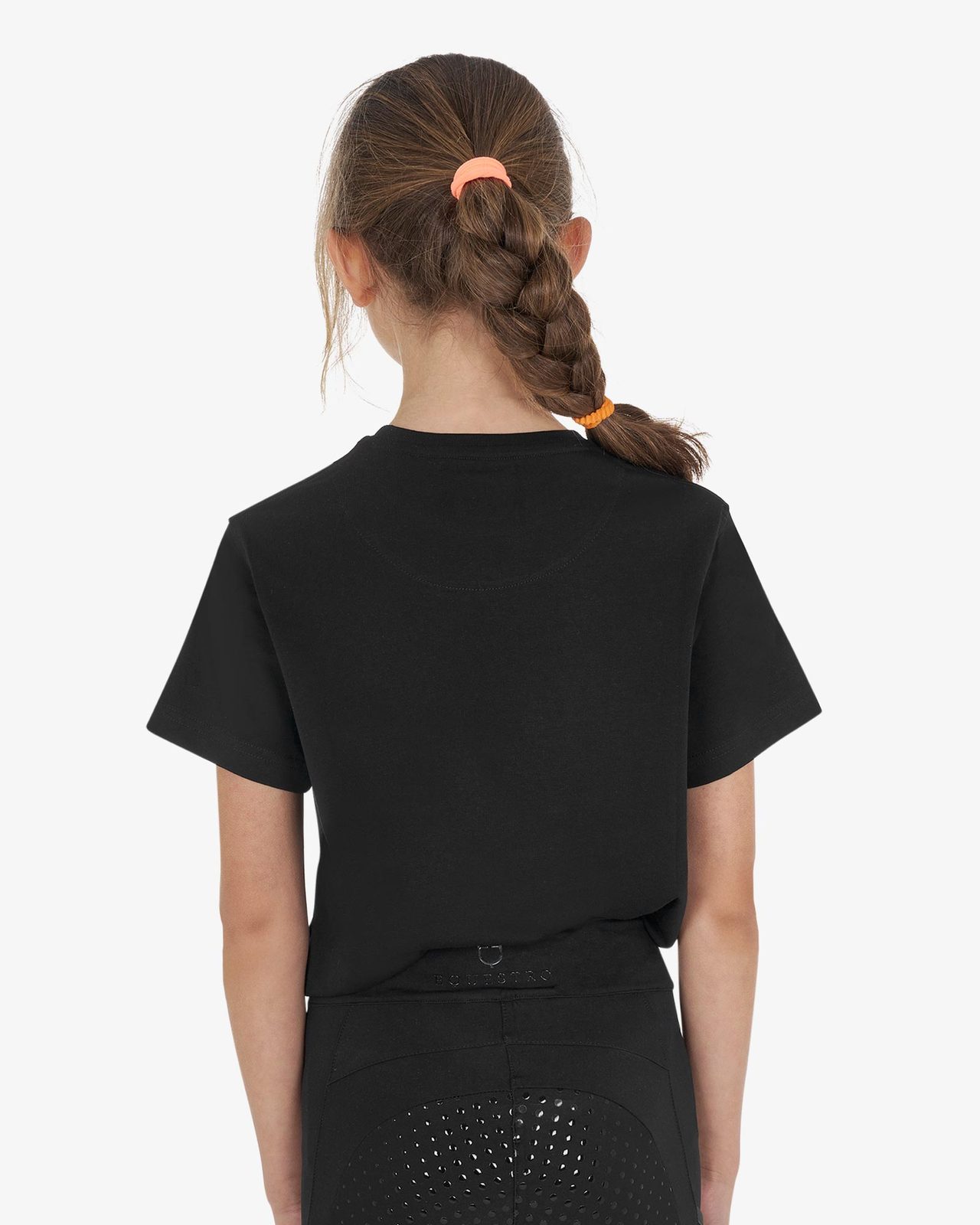T-shirt bambina Jumping Horse Club in cotone