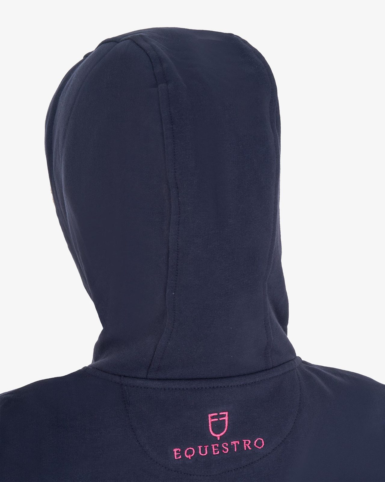 Kids' hoodie with zip and sponge lettering