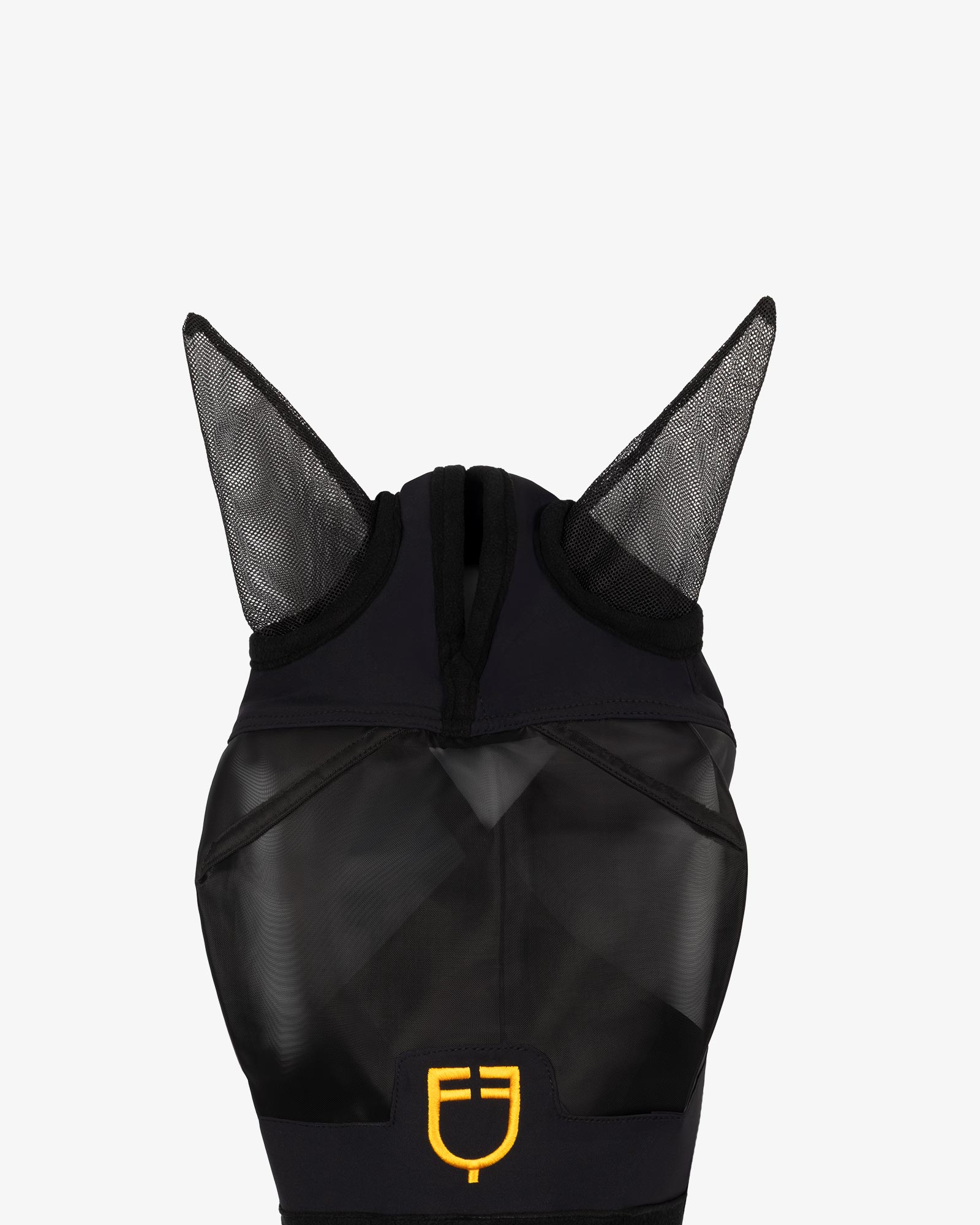 Maschera Antimosche Con Orecchie Shetty/Pony - Portatile Senza Supporto, Nera, Taglie XS E XXS