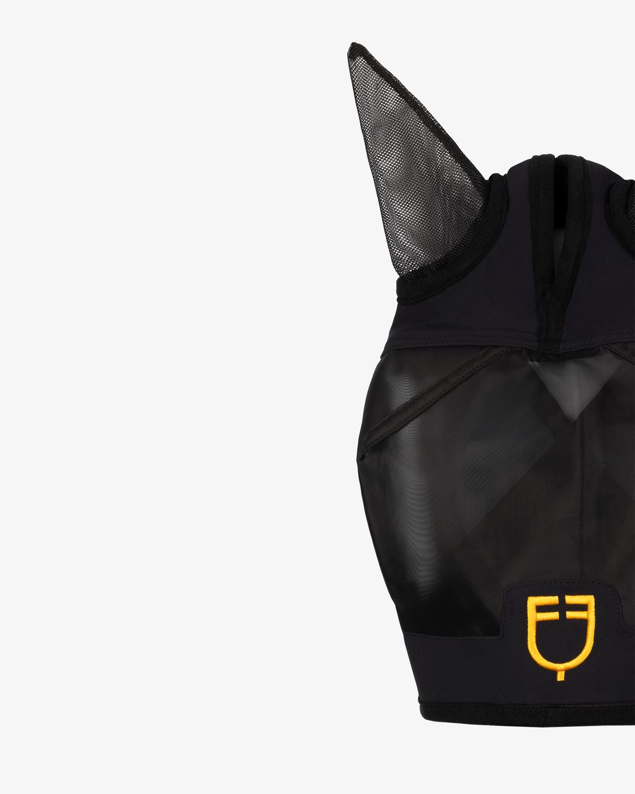 Fly mask with front logo