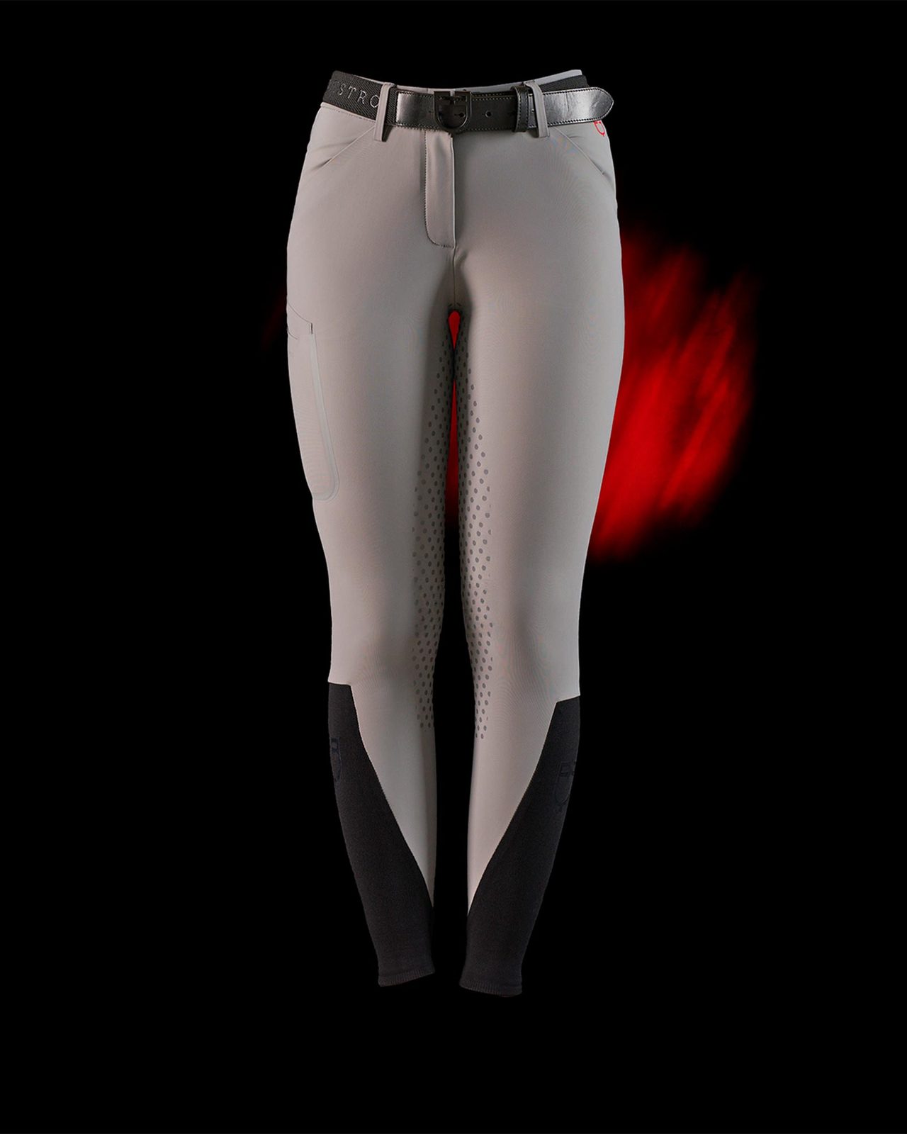 Pantalone slim fit donna Equestro Ridertechnology full grip