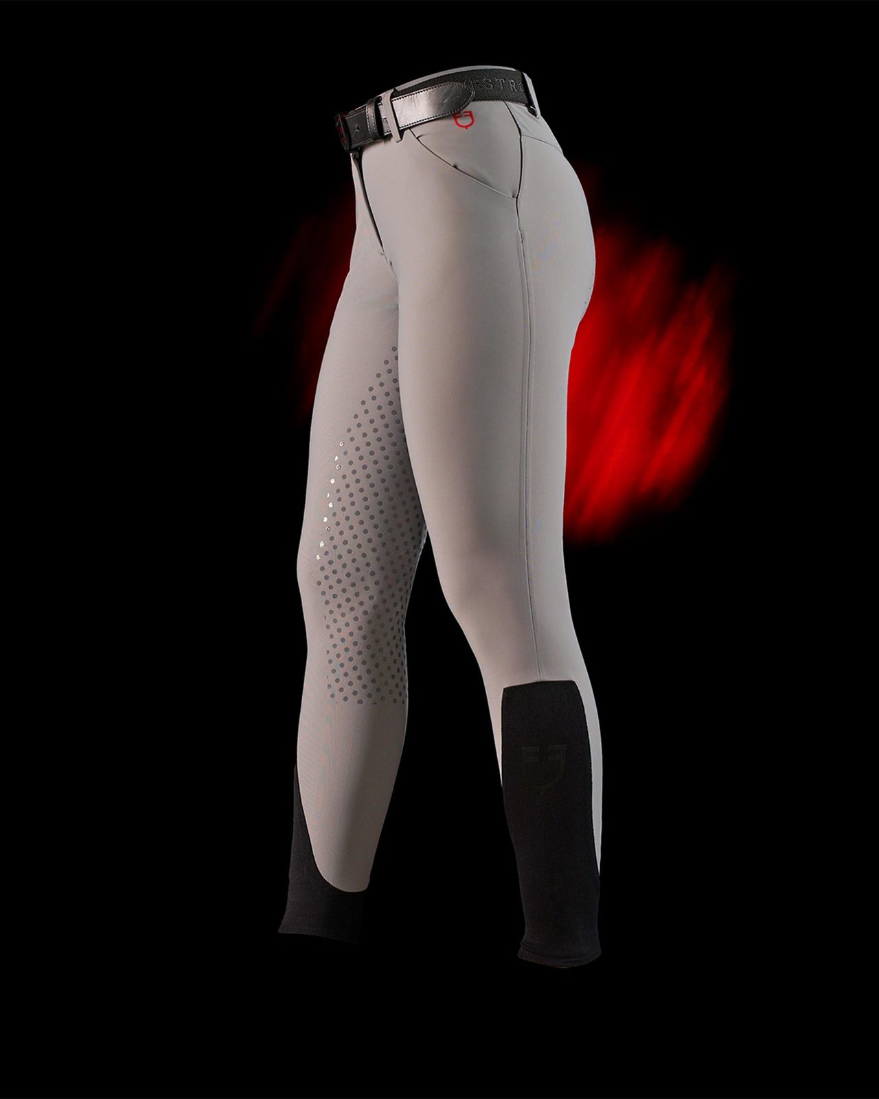 Pantalone slim fit donna Equestro Ridertechnology full grip