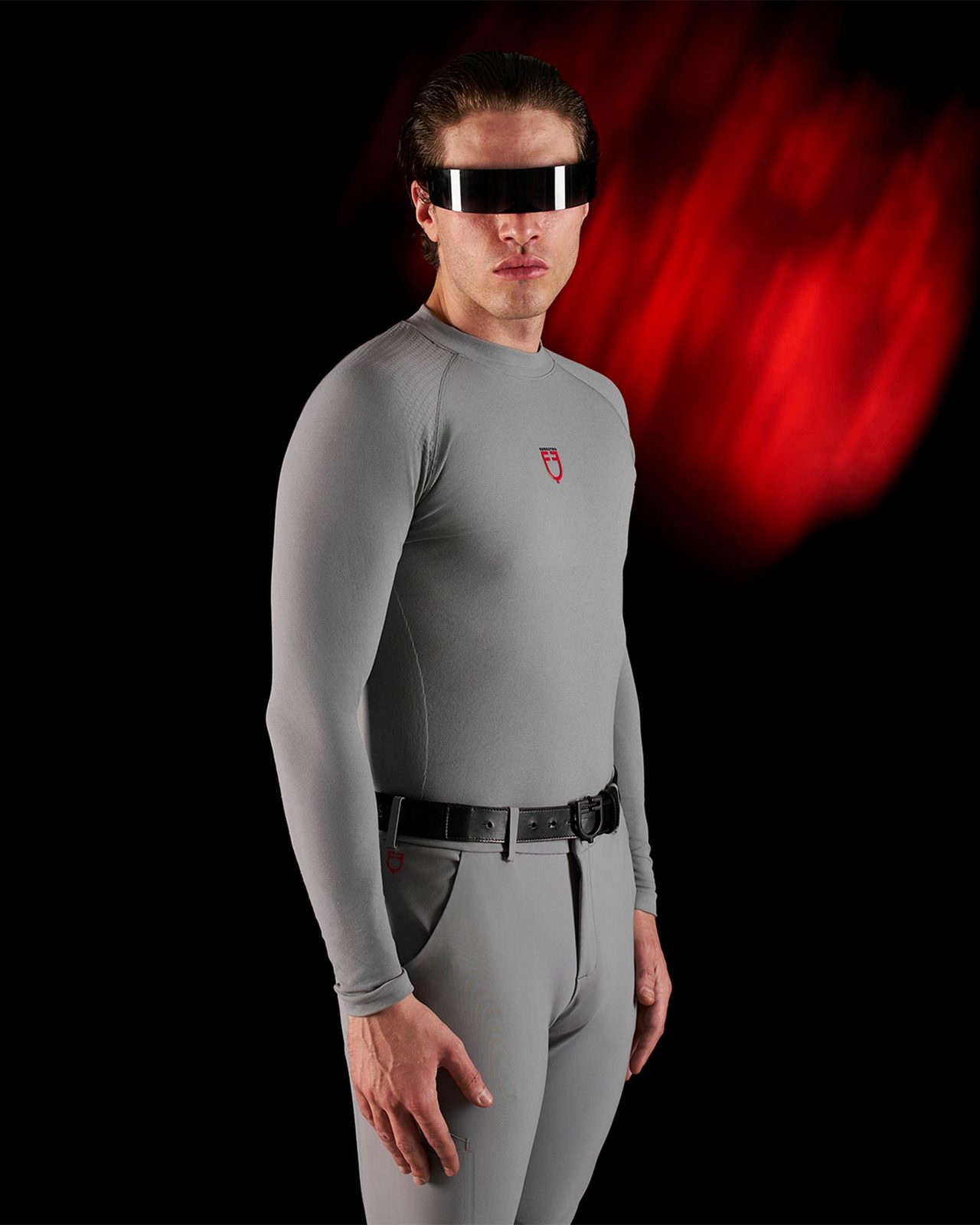 Base layer uomo Equestro Ridertechnology manica lunga