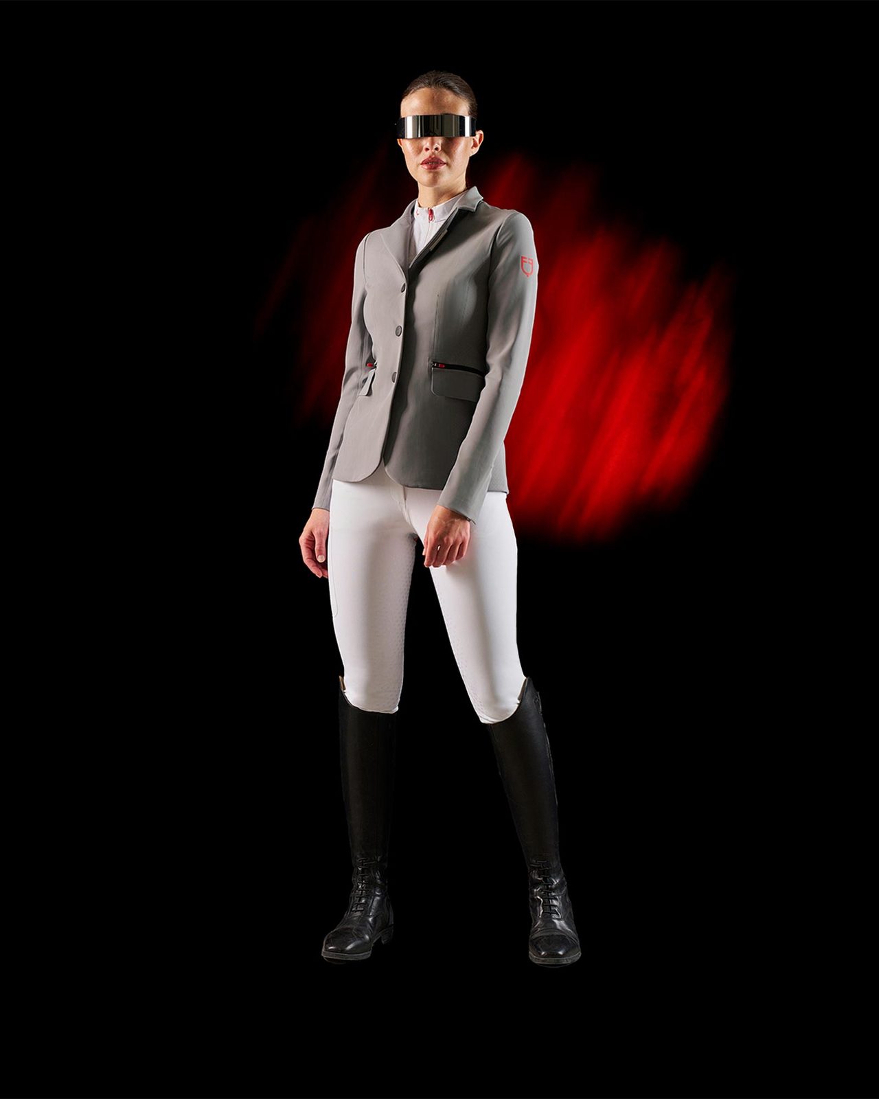 Pantalone slim fit donna Equestro Ridertechnology full grip