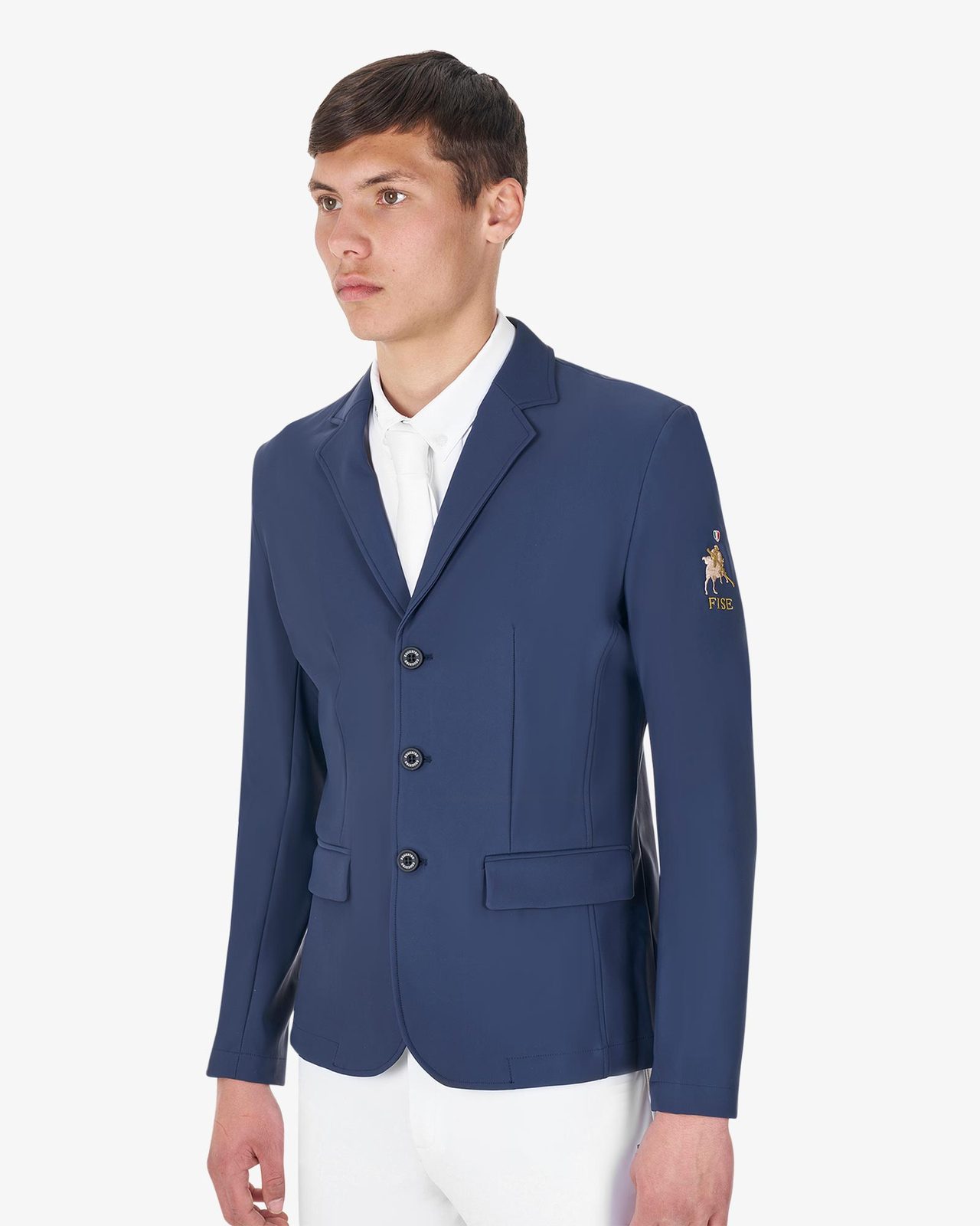 Men's three-button competition jacket Equestro X FISE