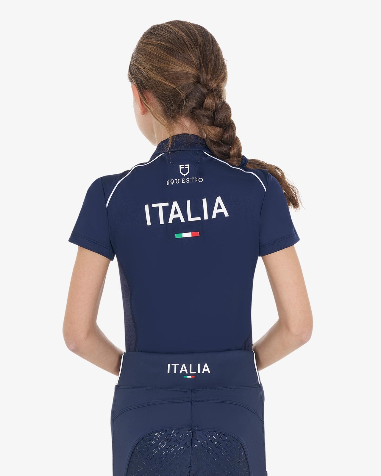 Polo unisex bambini da allenamento Equestro X FISE