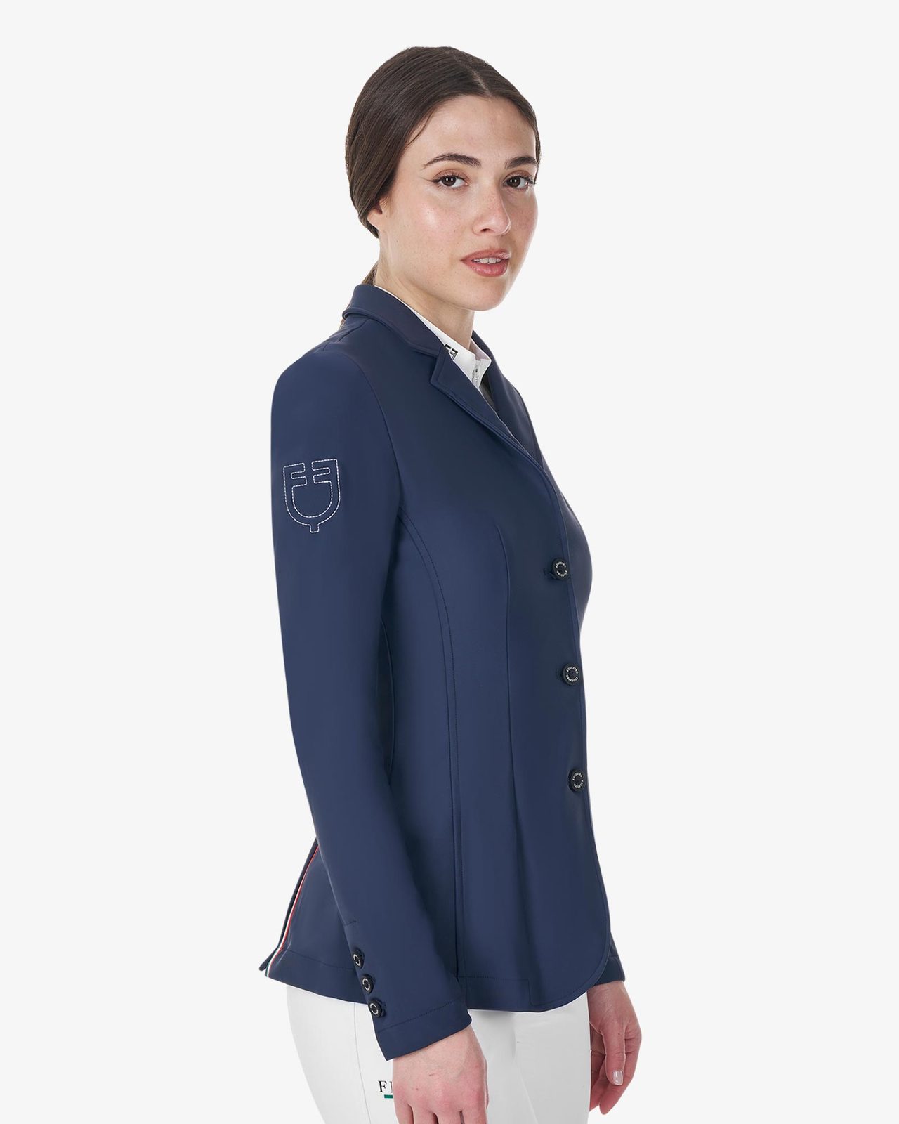 Women's three-button competition jacket Equestro X FISE