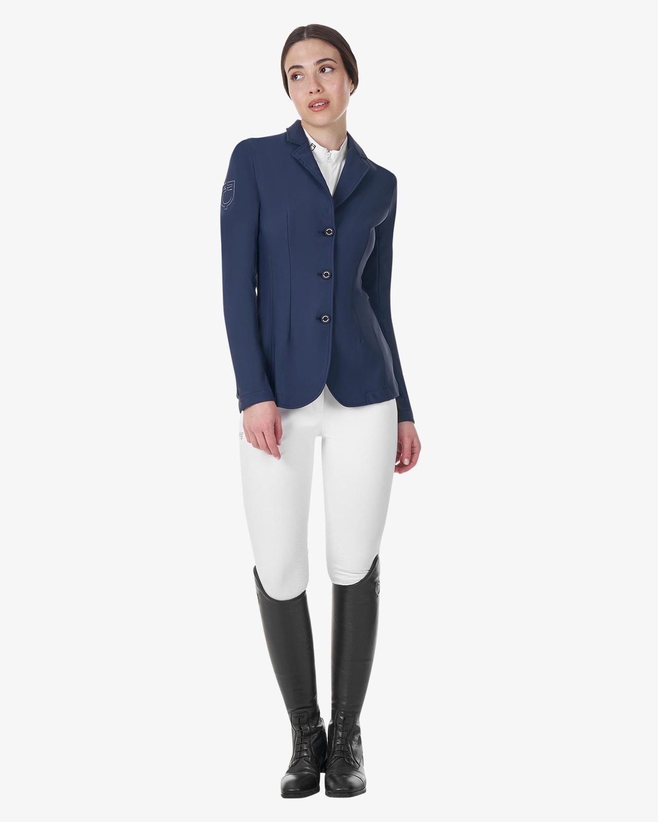 Women's three-button competition jacket Equestro X FISE
