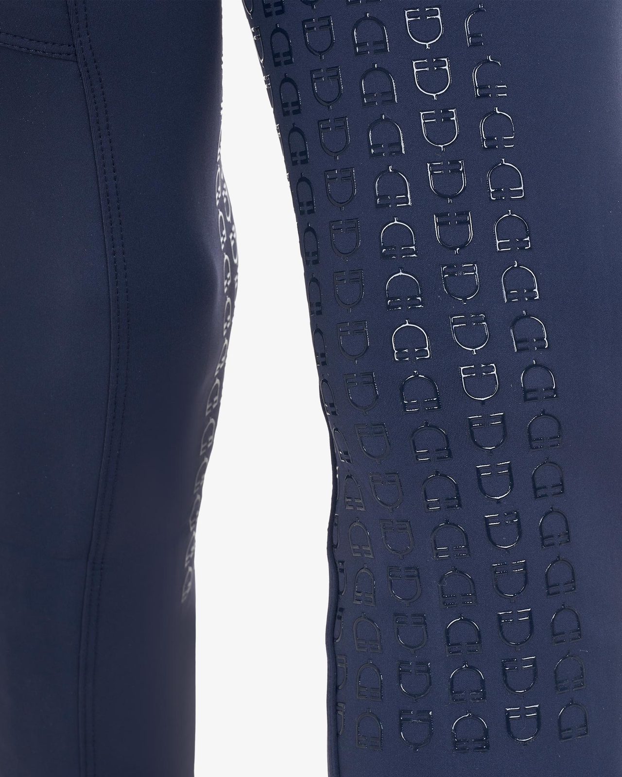 Girls' slim fit full grip leggings Equestro X FISE