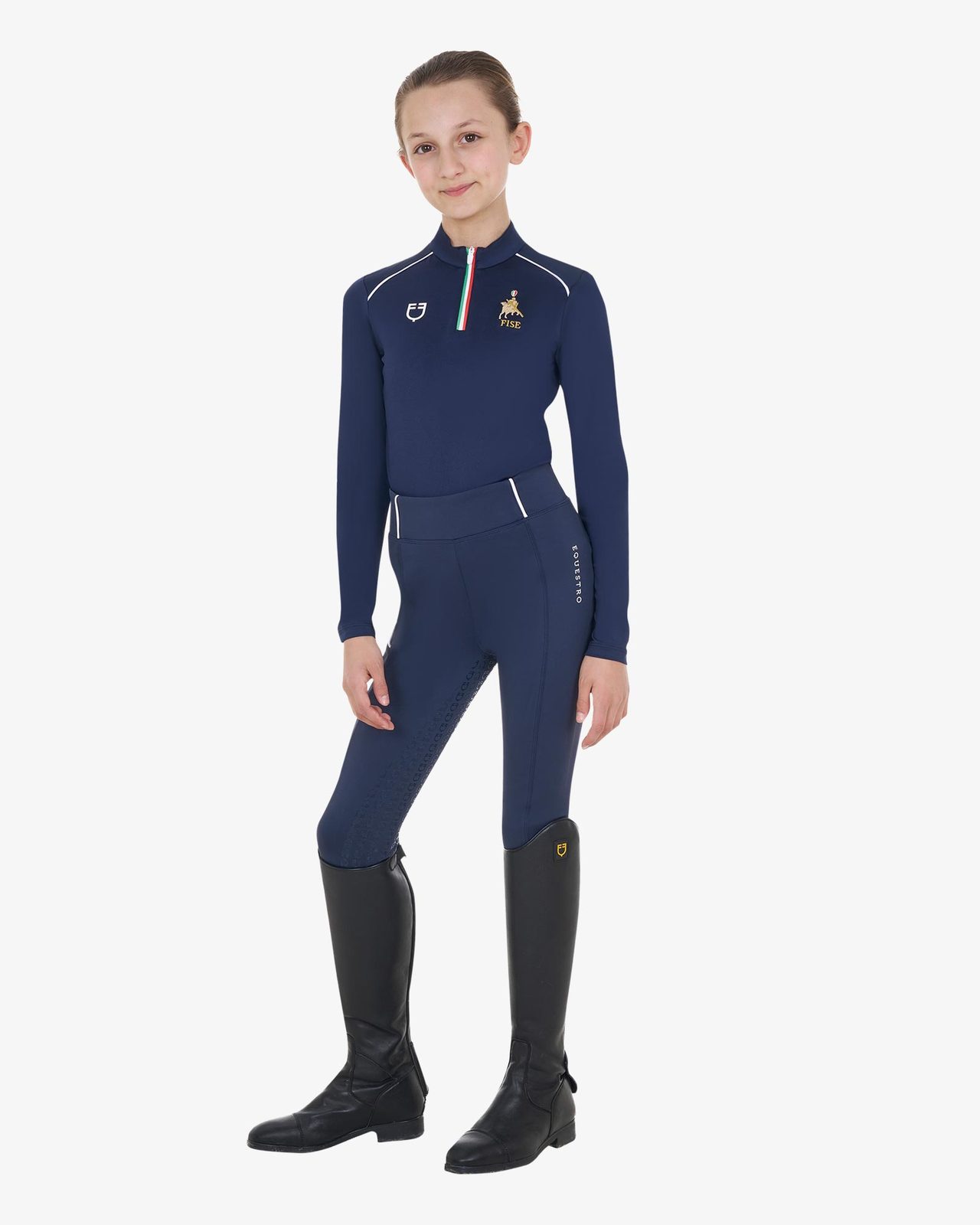 Kids' unisex training base layer Equestro X FISE