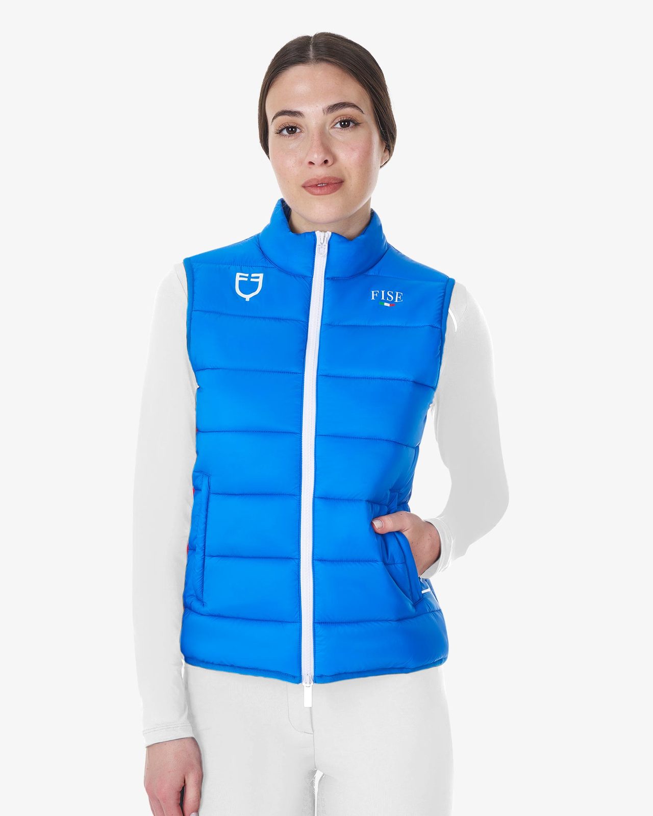Smanicato donna slim fit Equestro X FISE
