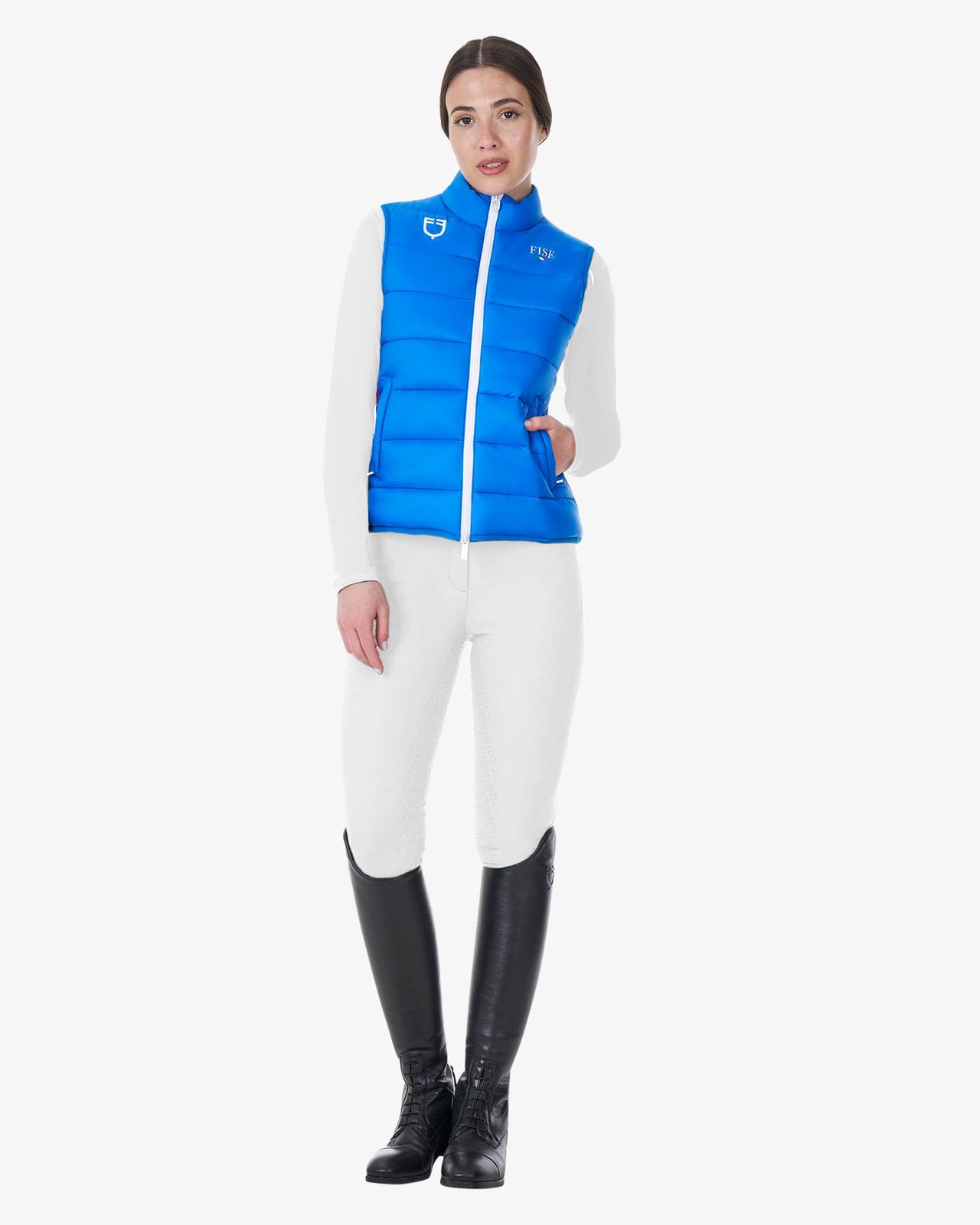Smanicato donna slim fit Equestro X FISE