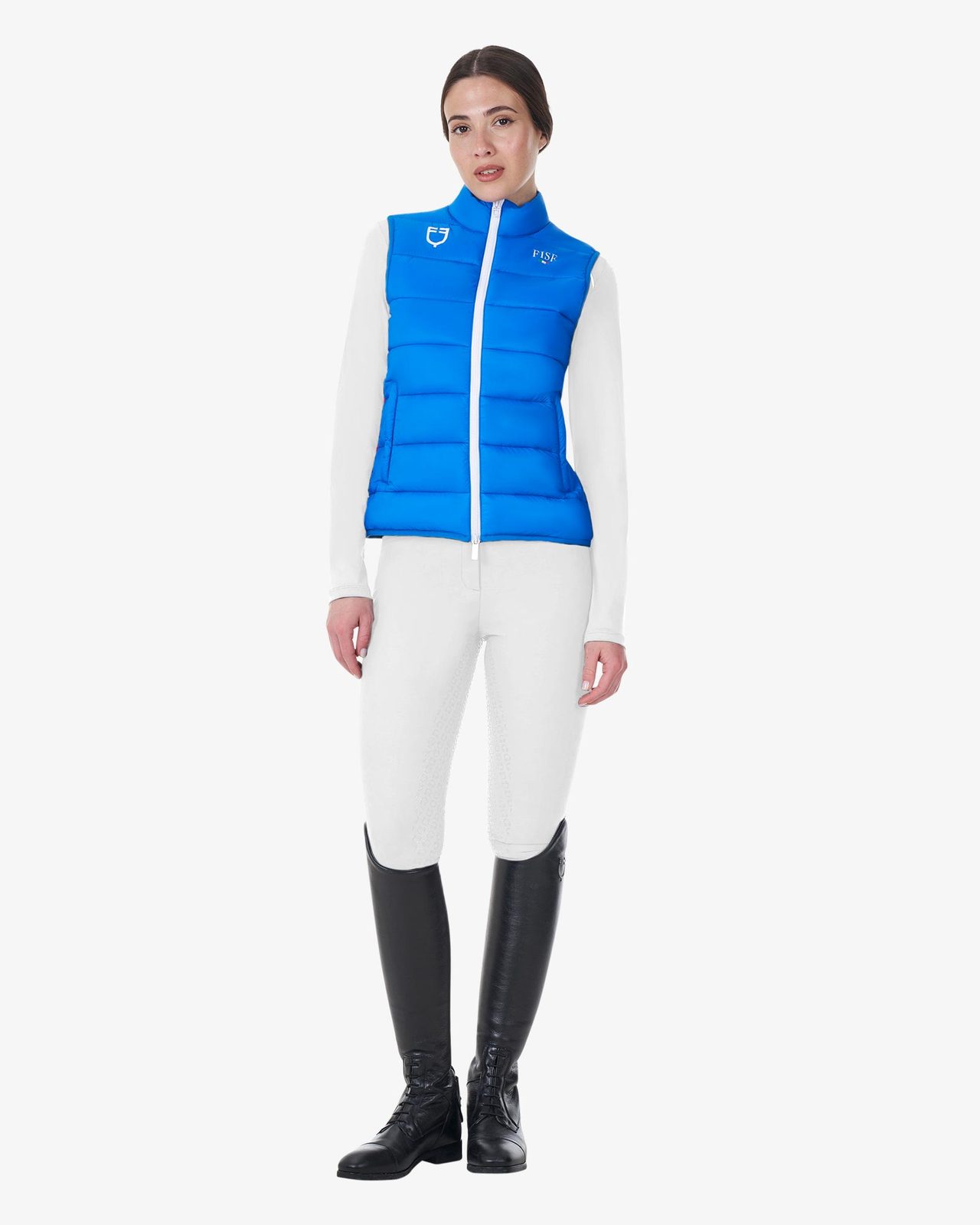 Smanicato donna slim fit Equestro X FISE