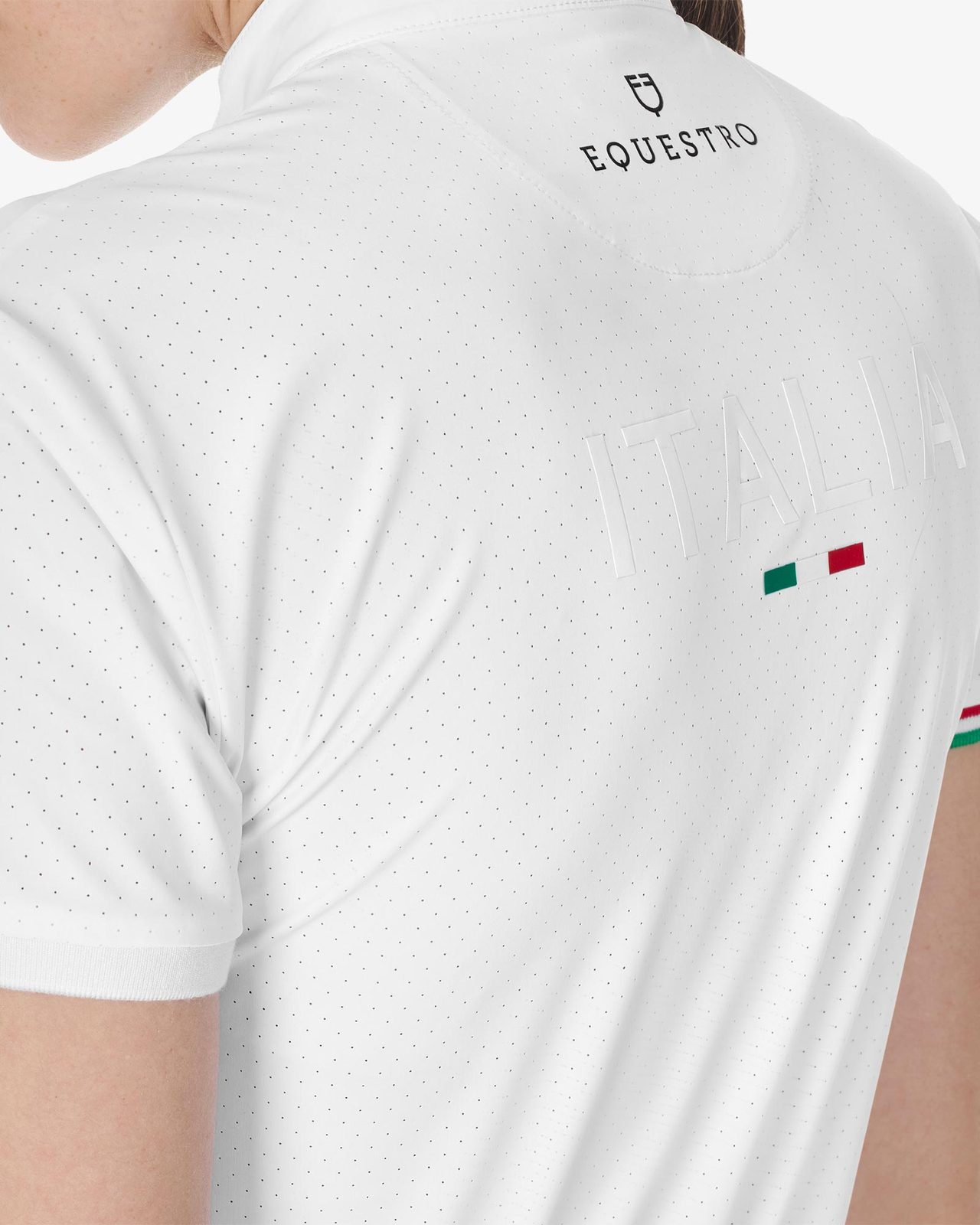 Polo donna da concorso elasticizzata Equestro X FISE
