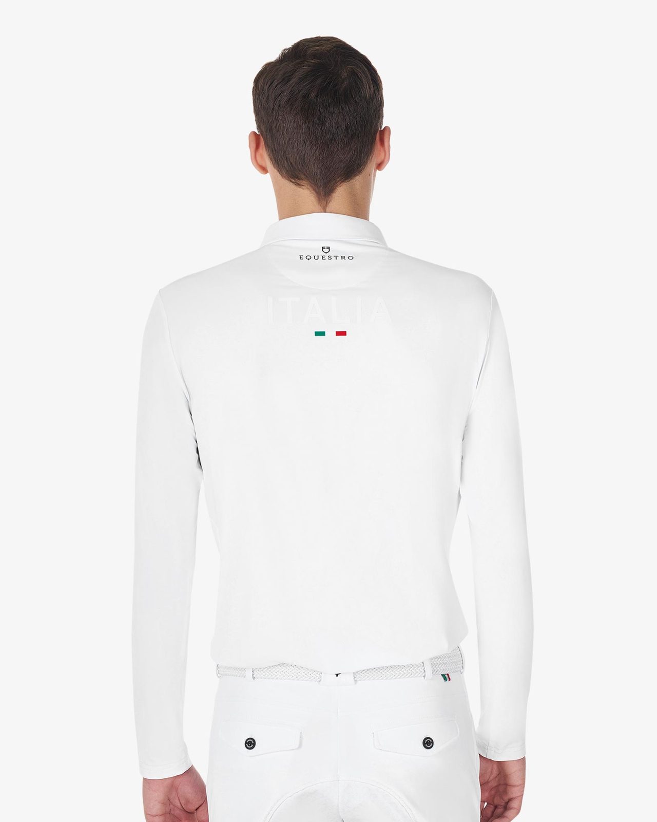 Polo uomo da concorso manica lunga Equestro X FISE