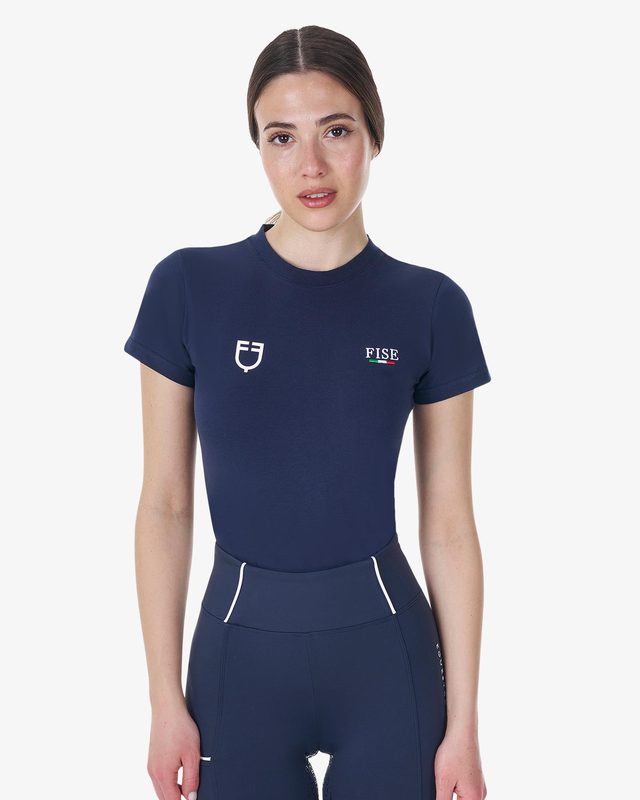 Women's slim fit T-shirt Equestro X FISE