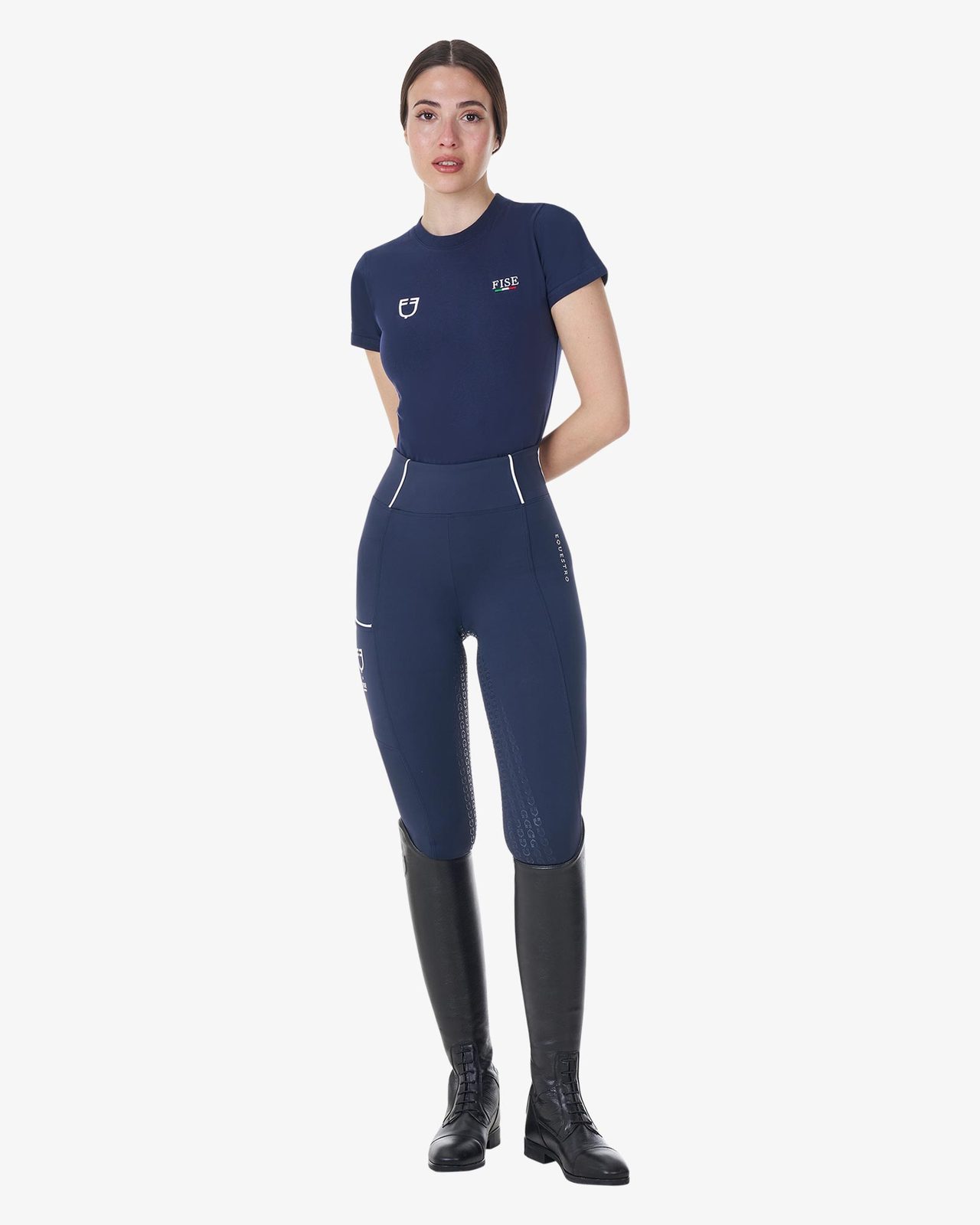 Women's slim fit T-shirt Equestro X FISE