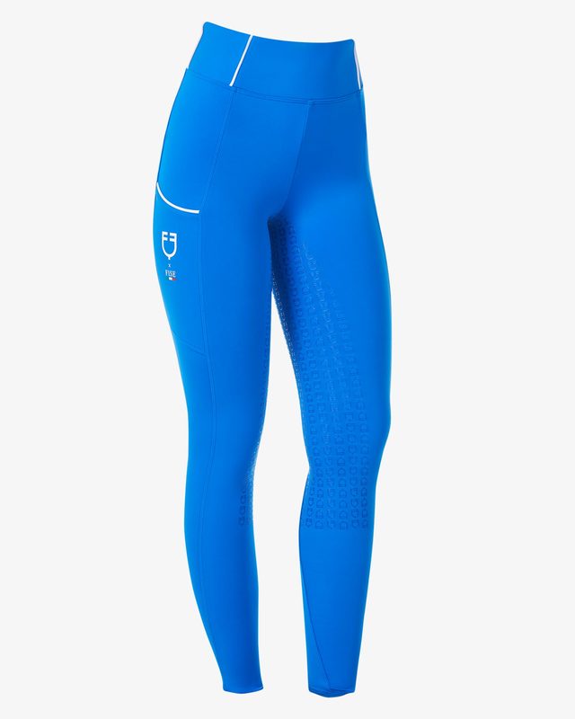 Women's slim fit full grip leggings Equestro X FISE
