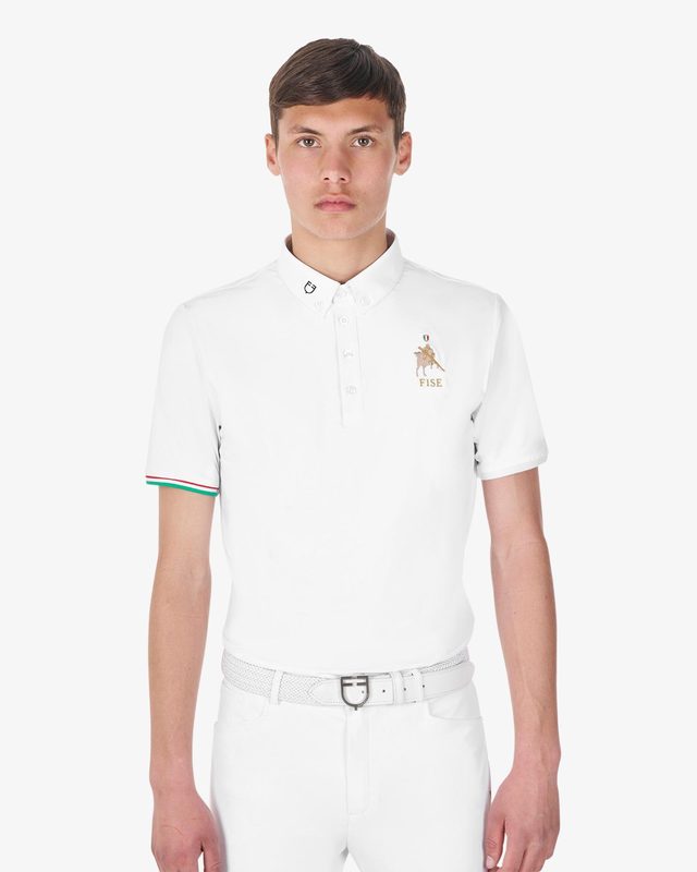 Polo uomo da concorso Equestro X FISE