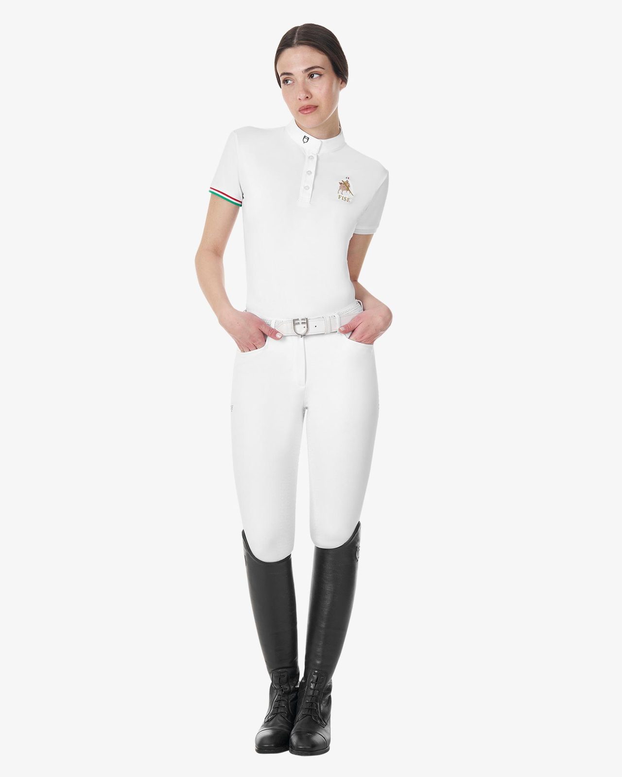 Leggings donna slim fit full grip Equestro X FISE