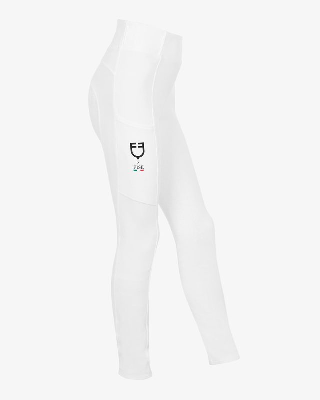 Leggings bambina slim fit full grip Equestro X FISE