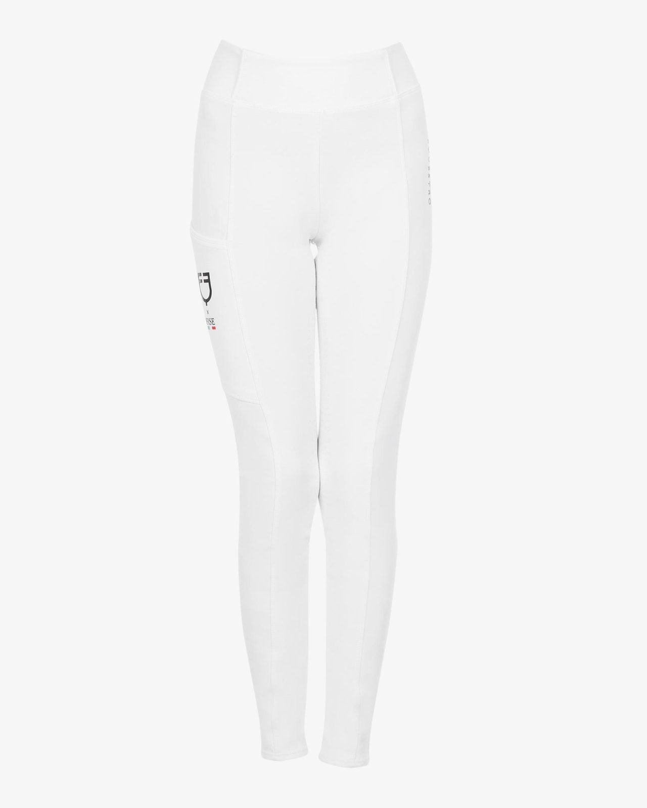 Girls' slim fit full grip leggings Equestro X FISE