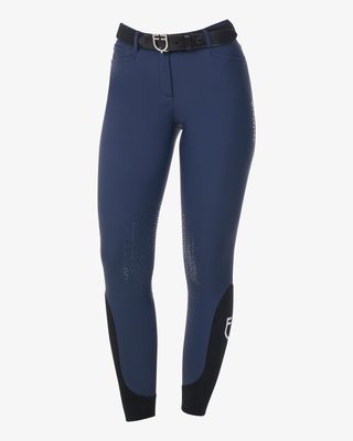 Pantaloni donna grip ginocchio Equestro X FISE