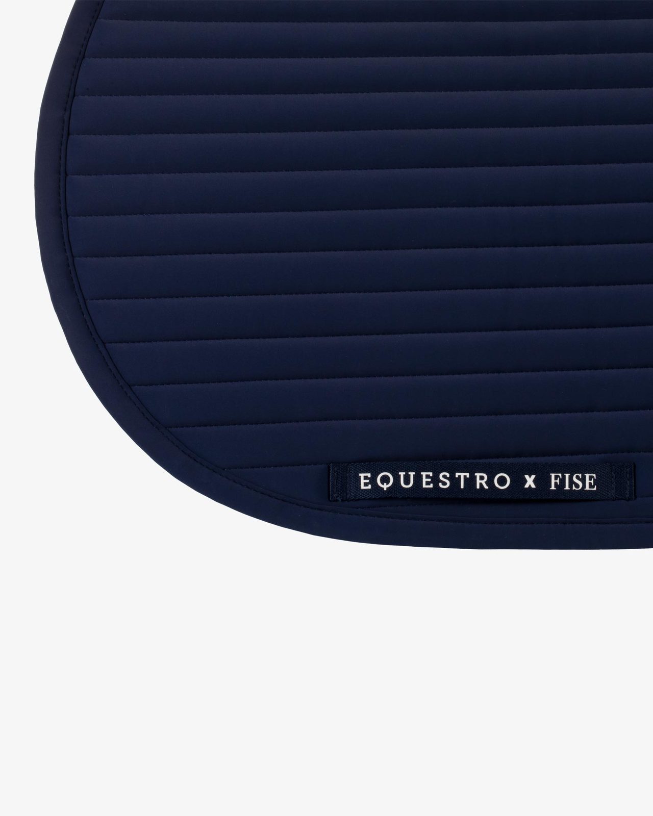 Jumping saddle pad with embroidered logo Equestro X FISE