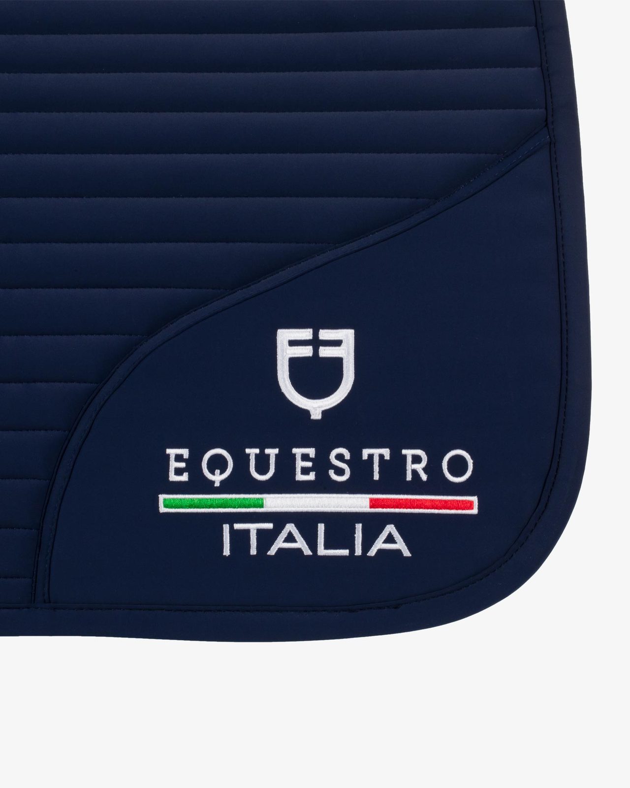 Jumping saddle pad with embroidered logo Equestro X FISE