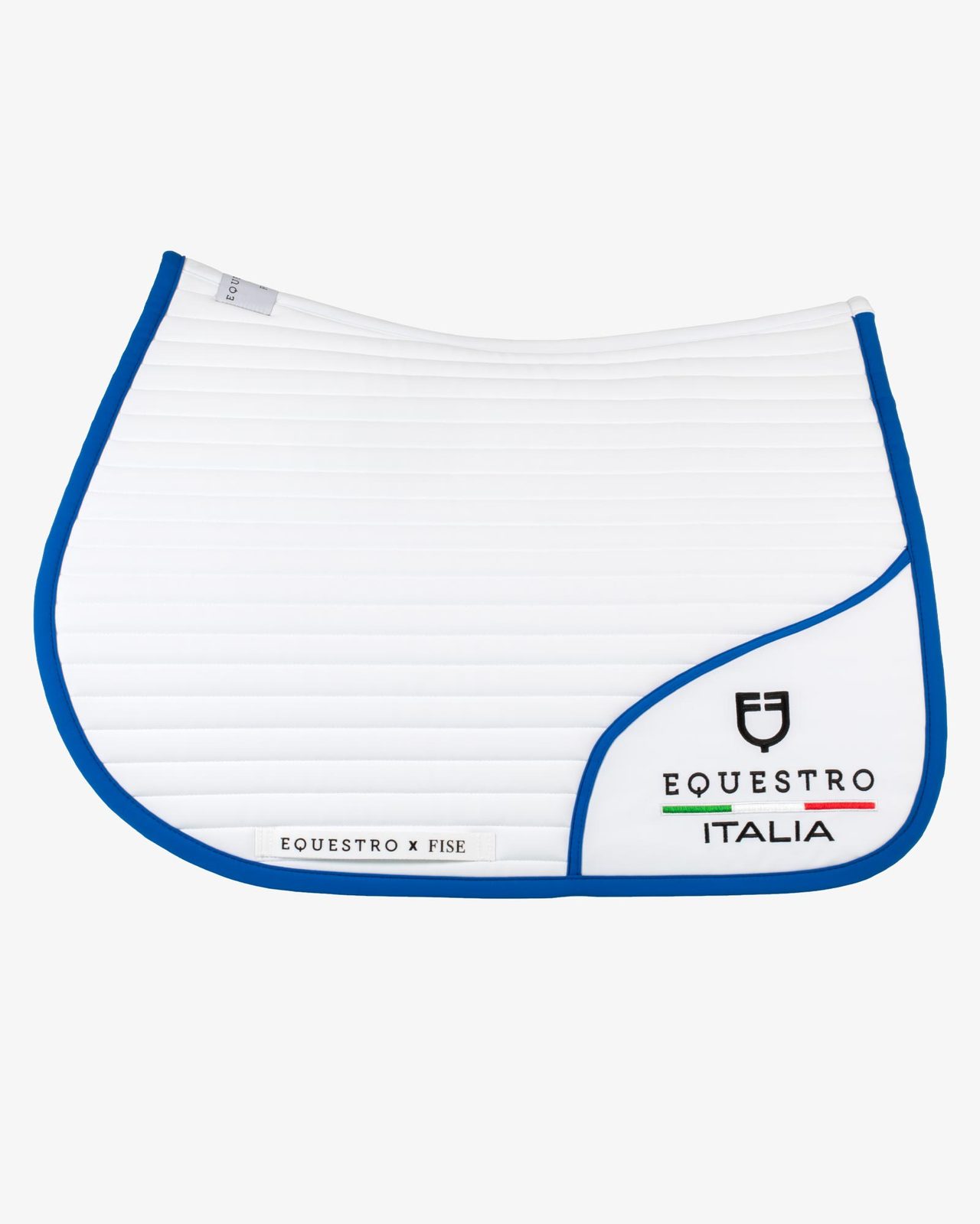 Jumping saddle pad with embroidered logo Equestro X FISE
