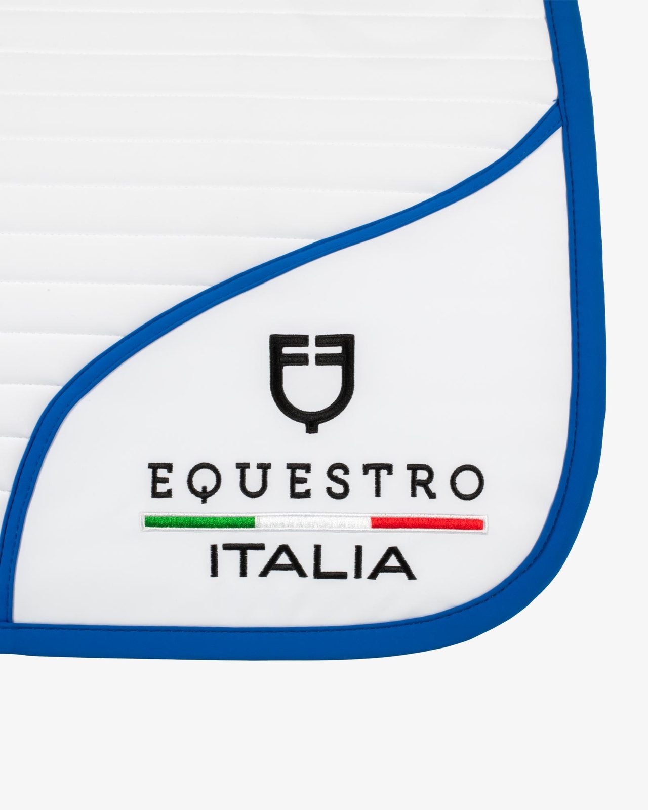 Jumping saddle pad with embroidered logo Equestro X FISE