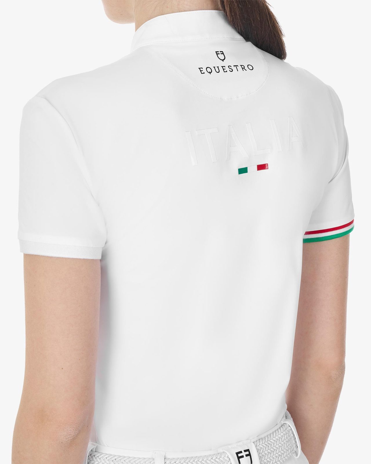 Polo donna da concorso slim fit Equestro X FISE