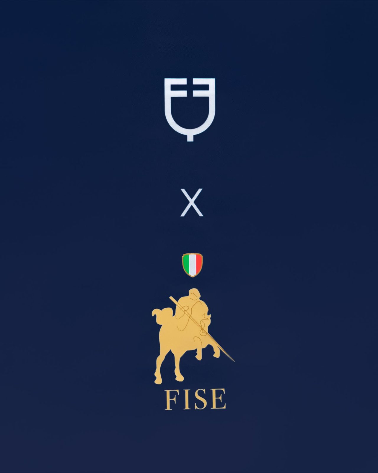 Tenda box lunga logo ricamato Equestro X FISE