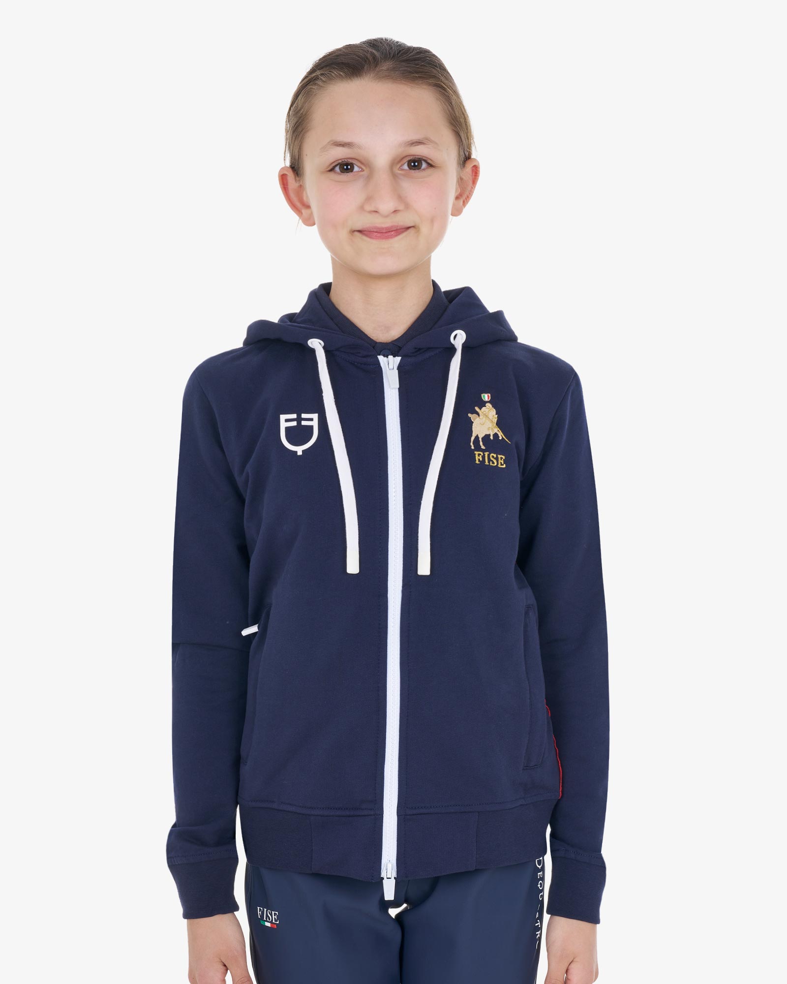 Kids' unisex hoodie Equestro X FISE