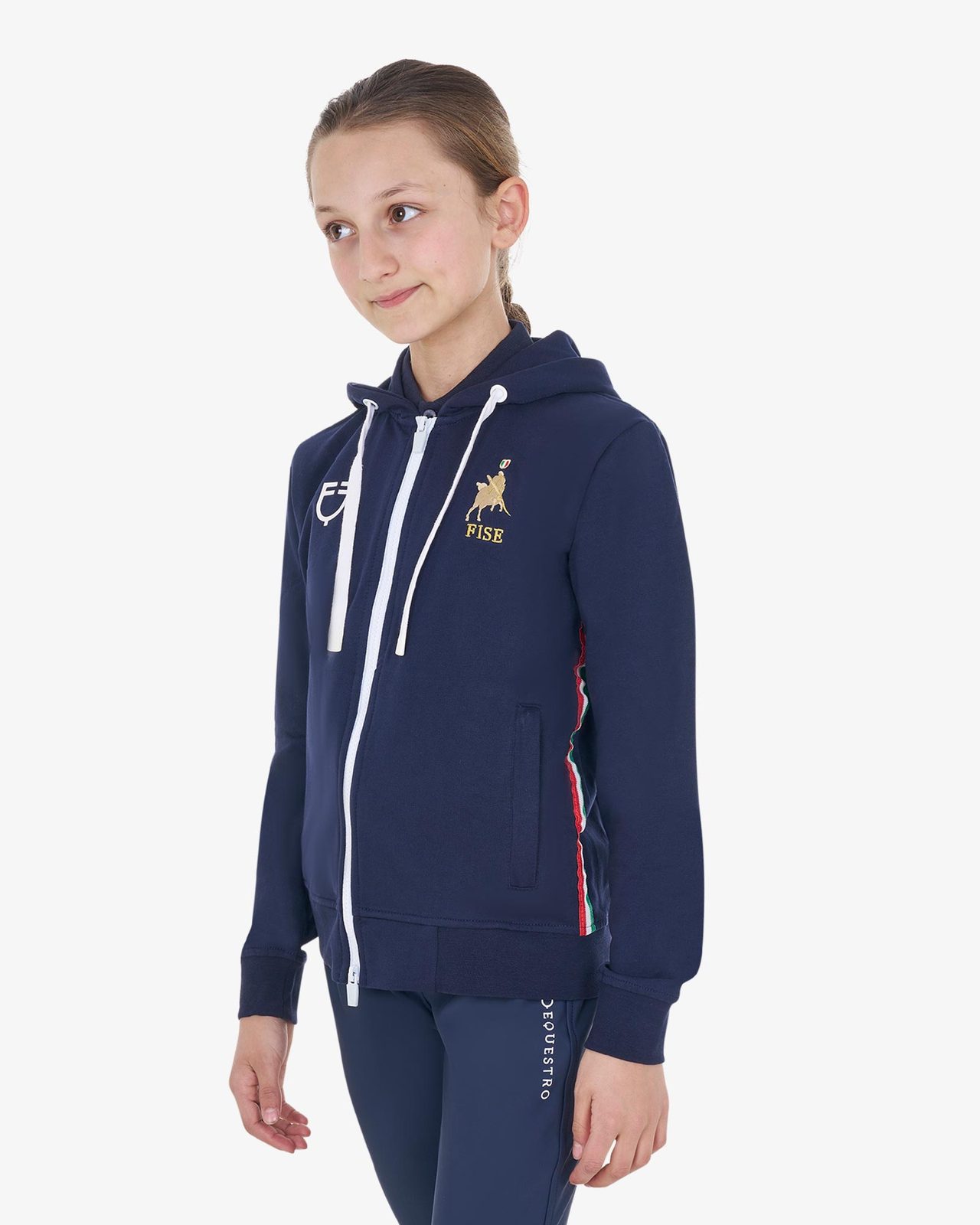 Kids' unisex hoodie Equestro X FISE