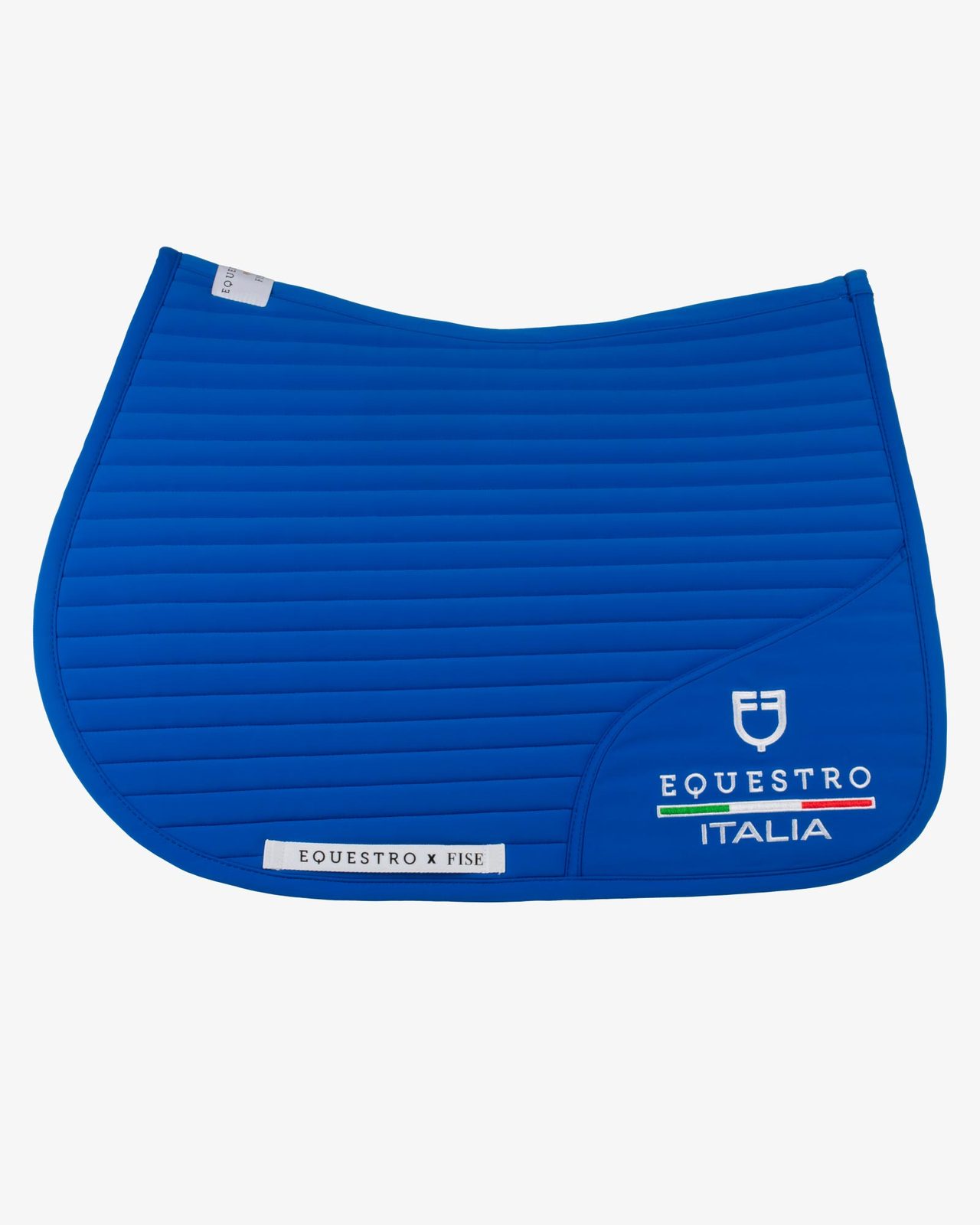 Jumping saddle pad with embroidered logo Equestro X FISE