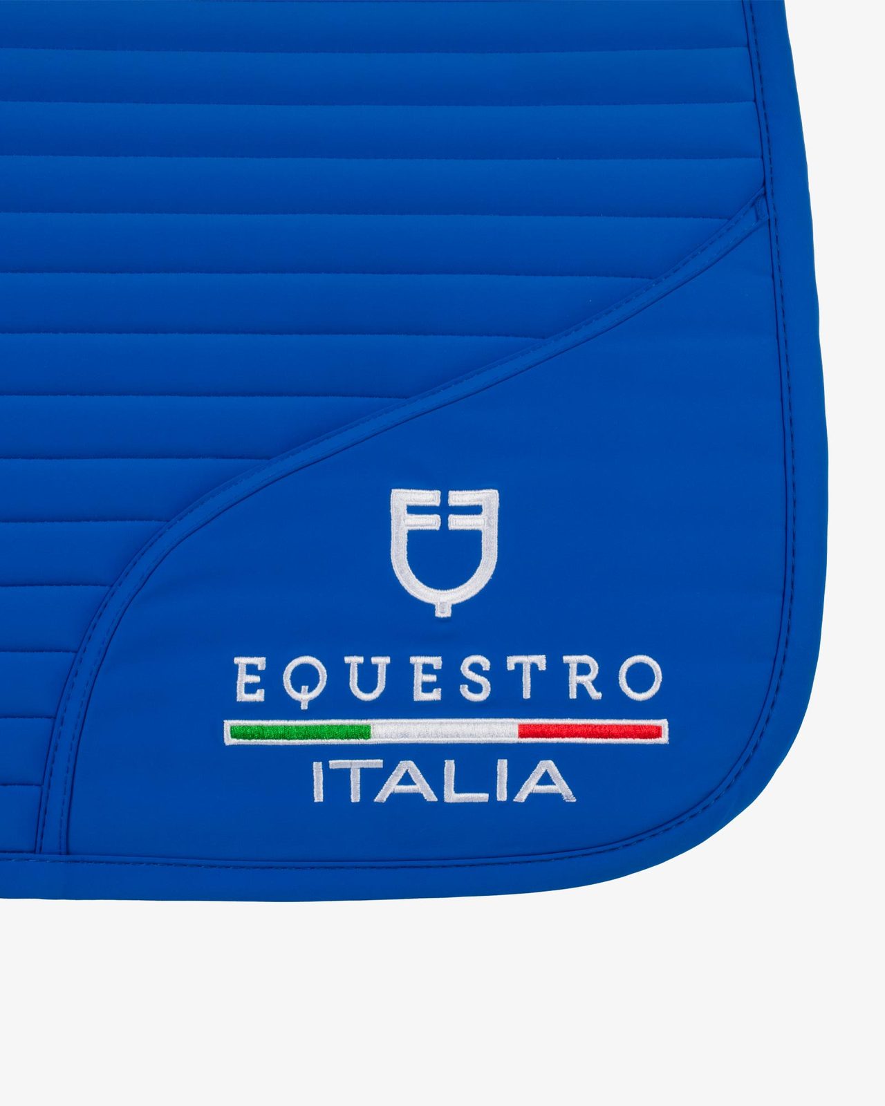 Jumping saddle pad with embroidered logo Equestro X FISE