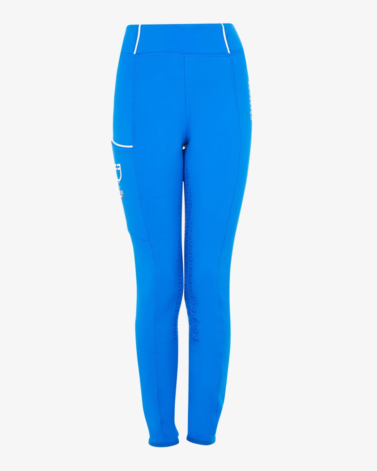 Girls' slim fit full grip leggings Equestro X FISE