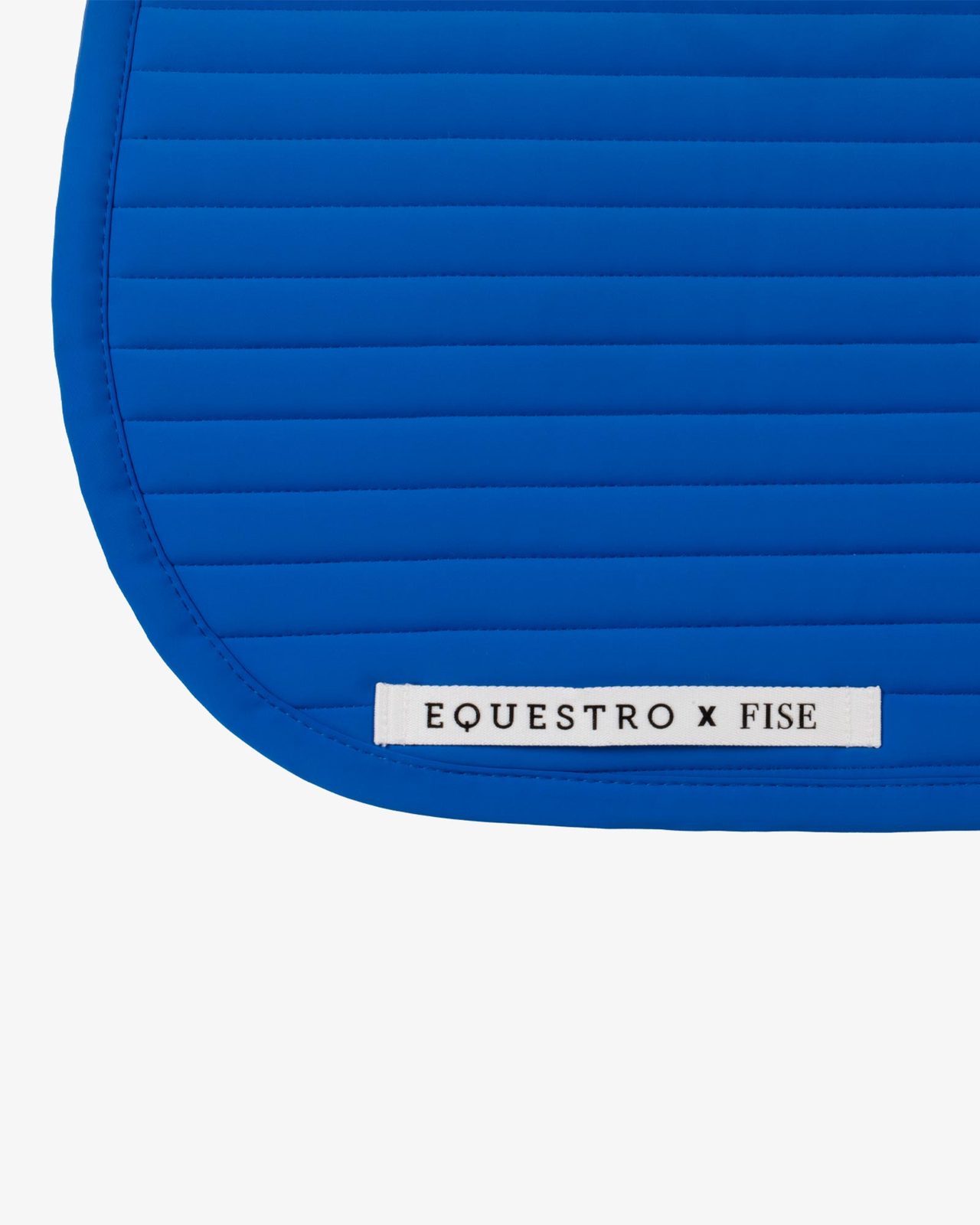 Dressage saddle pad with embroidered logo Equestro X FISE