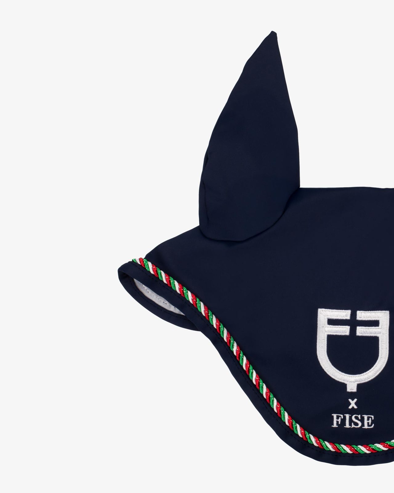 Cuffietta con piping tricolore Equestro X FISE