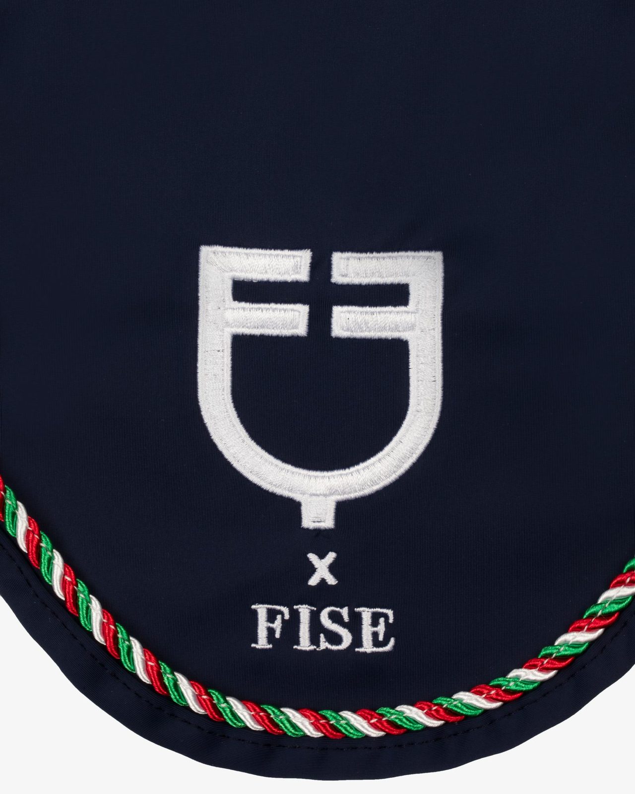 Cuffietta con piping tricolore Equestro X FISE