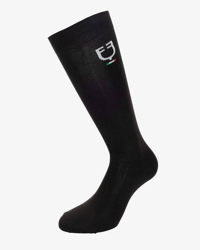 Stretch technical sock with Italian flag