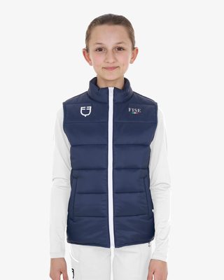 Kids' unisex slim fit vest Equestro X FISE