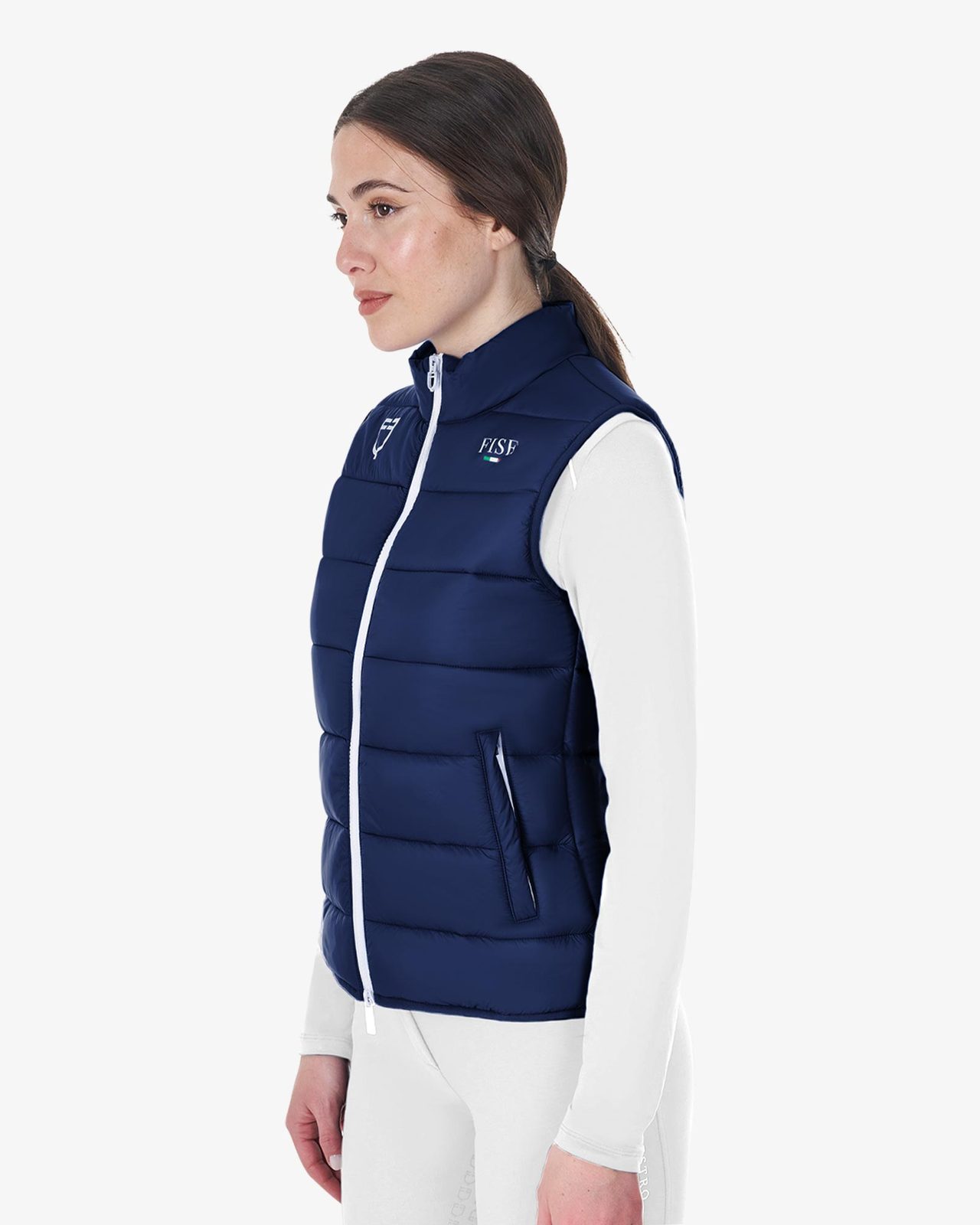 Smanicato donna slim fit Equestro X FISE