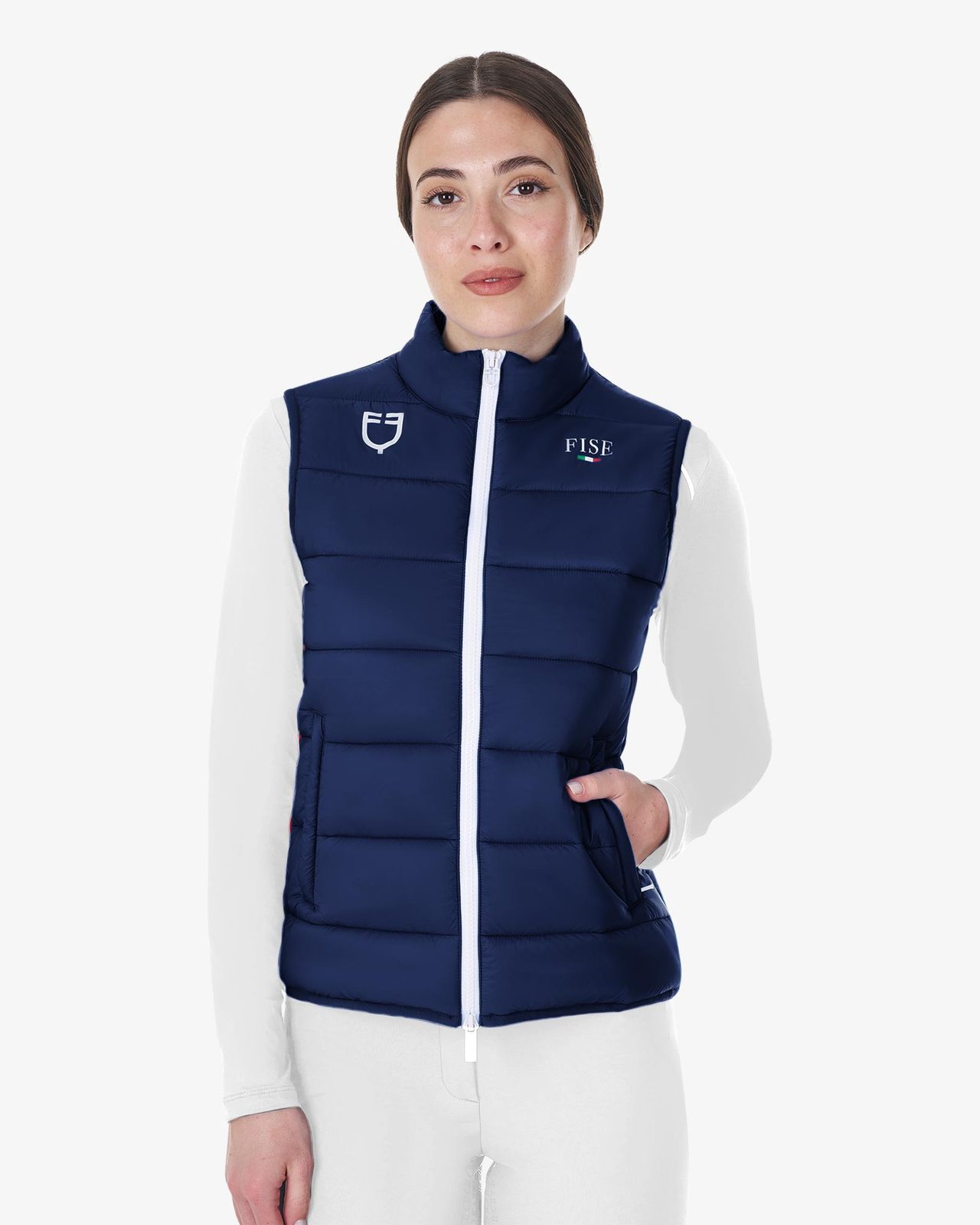 Smanicato donna slim fit Equestro X FISE
