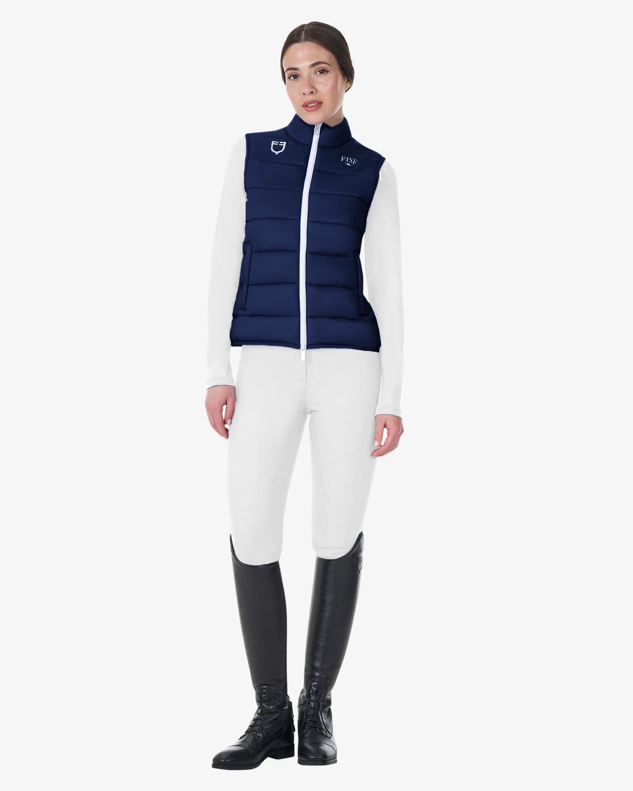 Smanicato donna slim fit Equestro X FISE