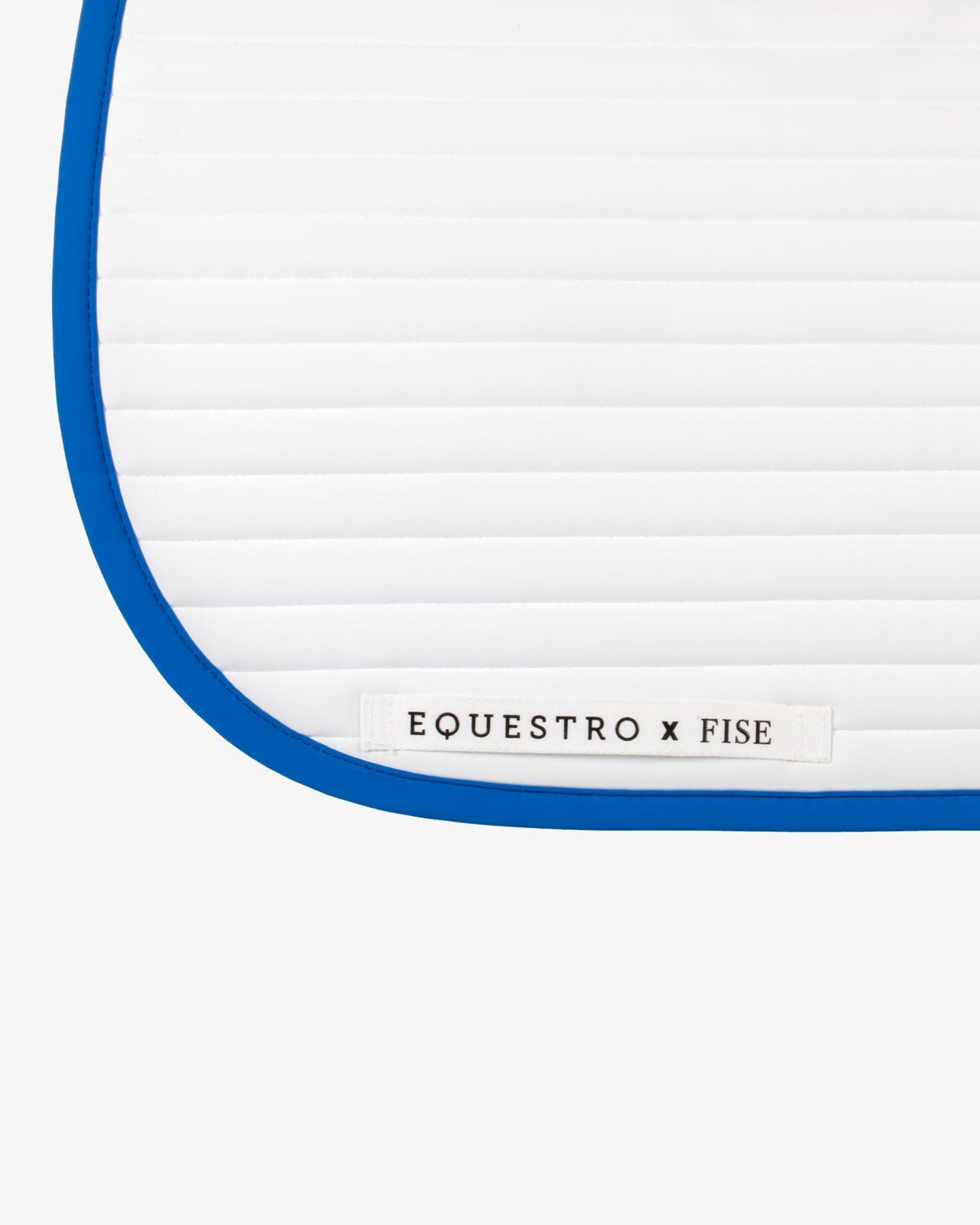Dressage saddle pad with embroidered logo Equestro X FISE