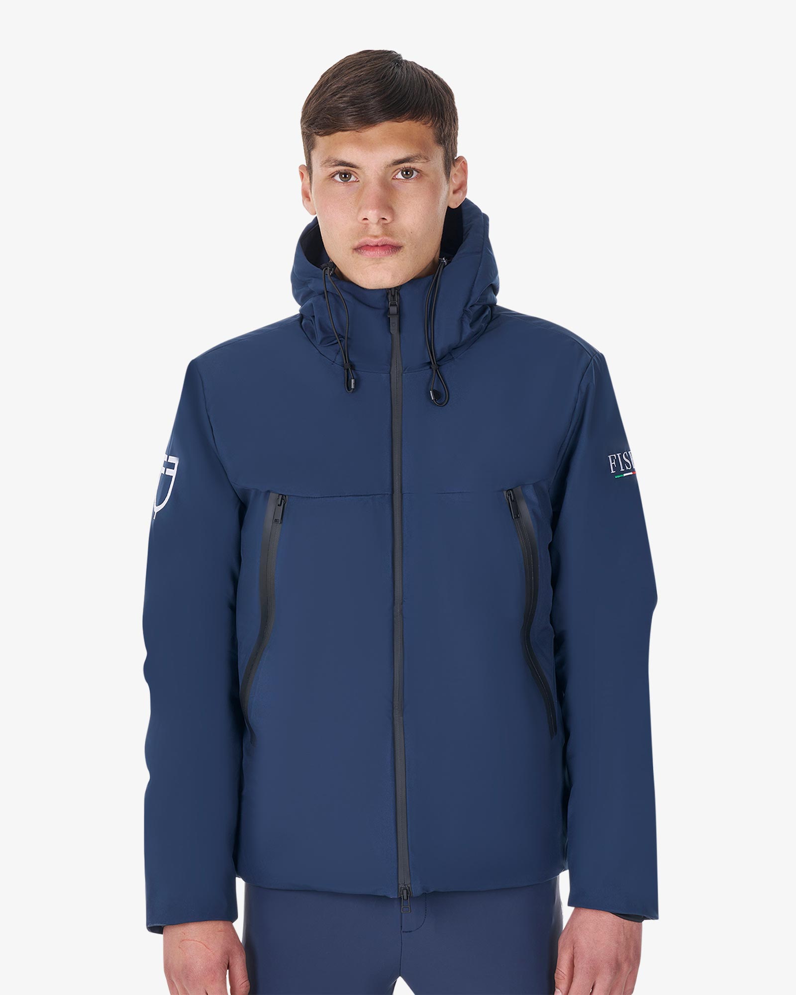Men's waterproof puffer jacket Equestro X FISE