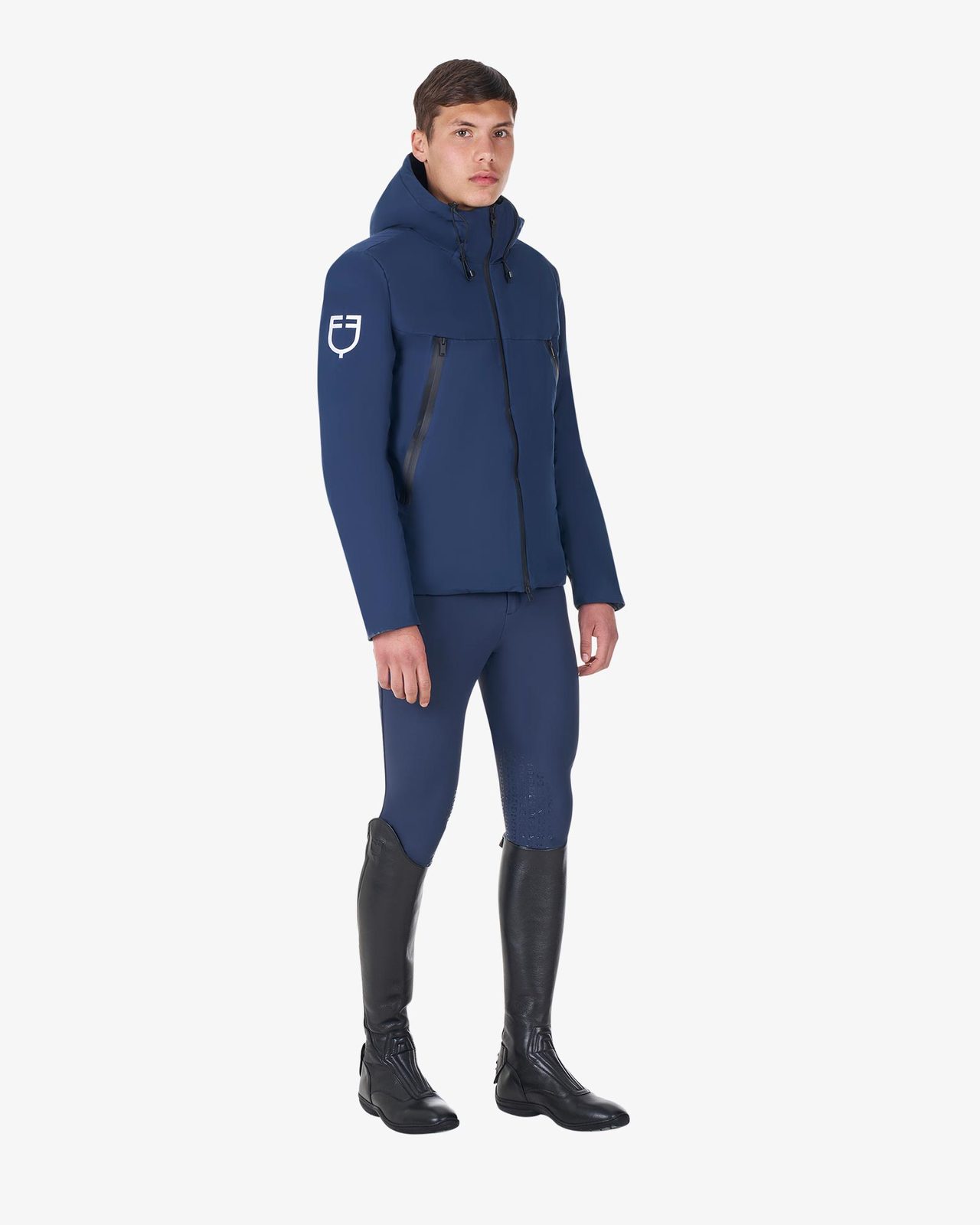 Men's waterproof puffer jacket Equestro X FISE