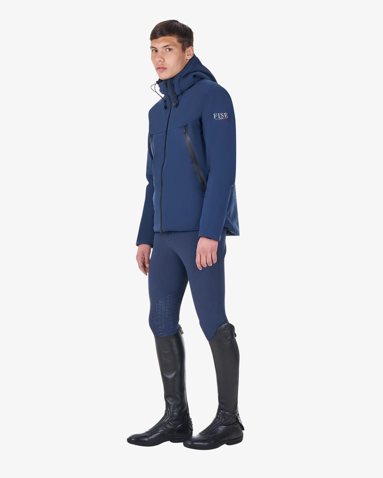 Men's waterproof puffer jacket Equestro X FISE